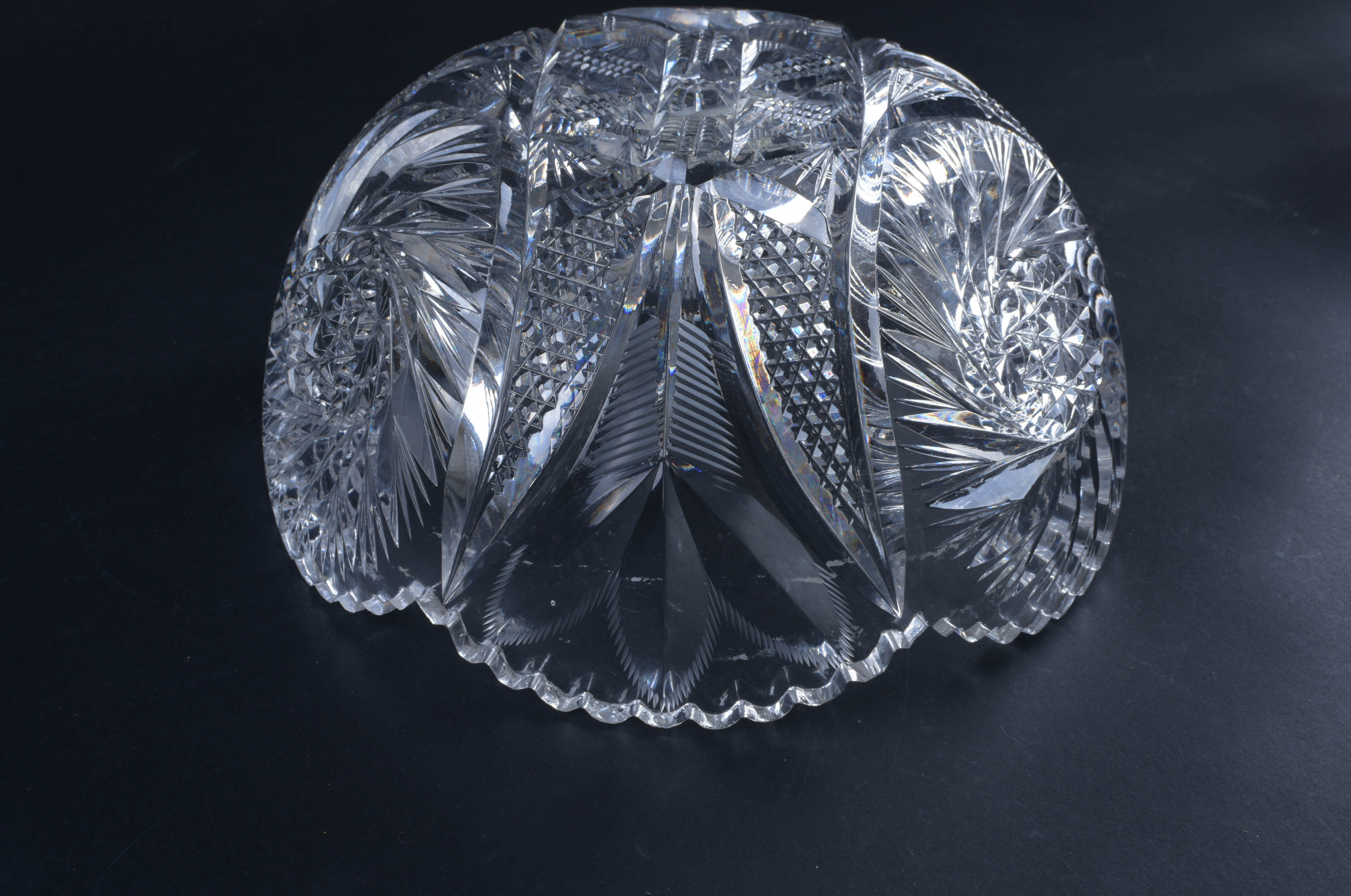 Three Decorative Glass Bowls
