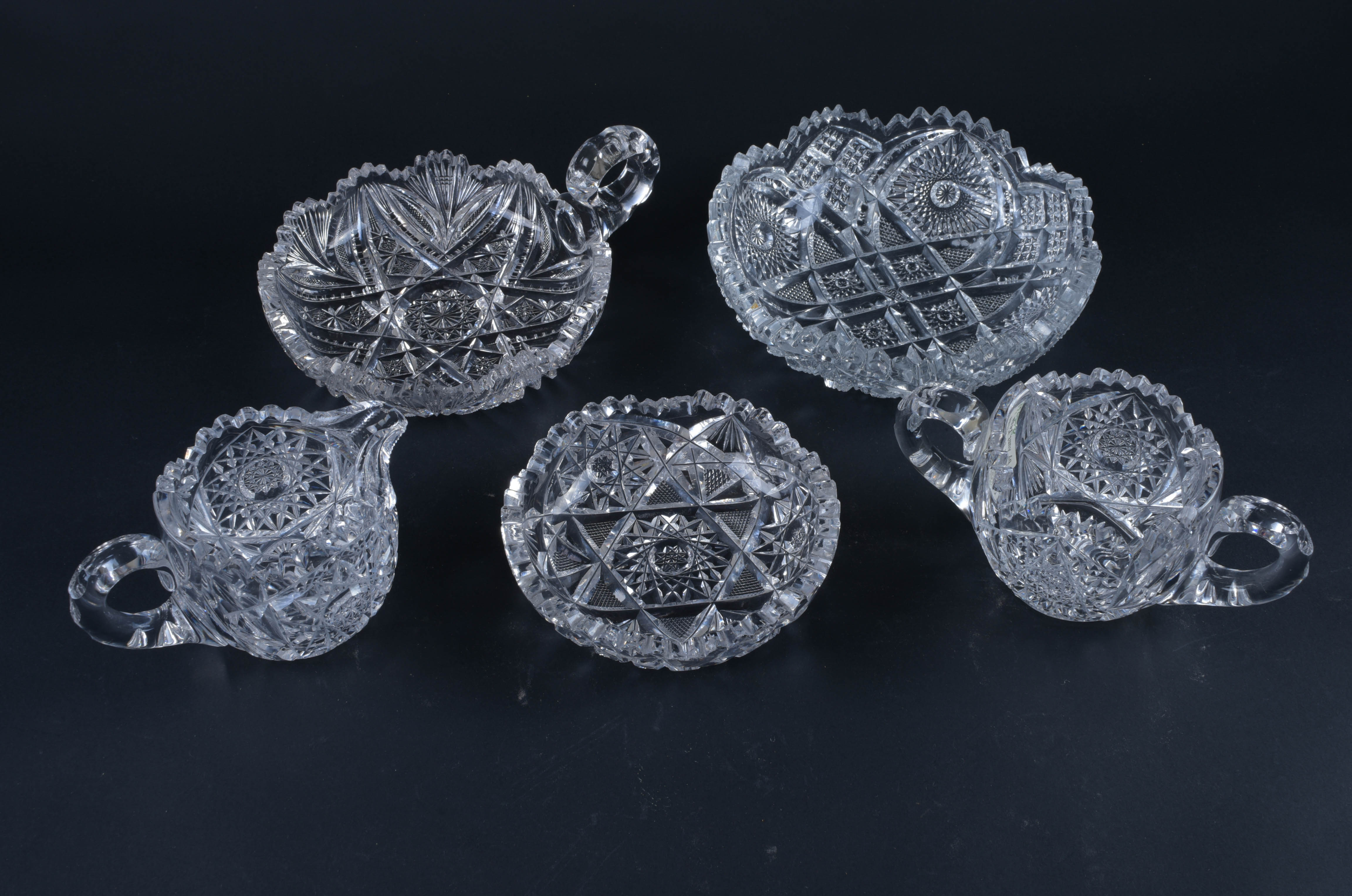 Assorted Decorative Glass Bowls and Servingware