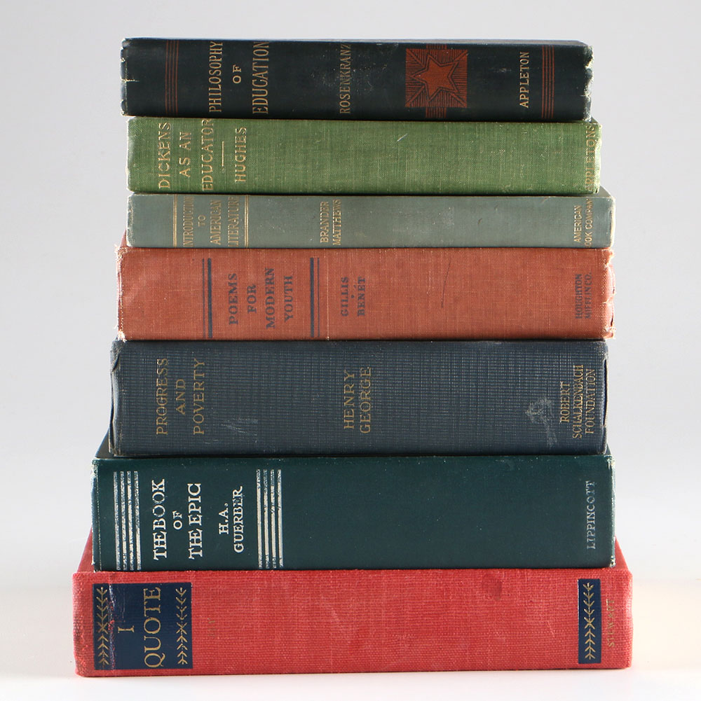 Seven Vintage Books on Education, Philosophy and Literature