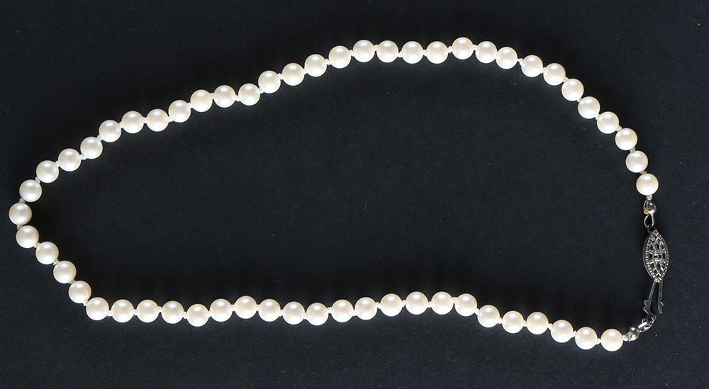 Vintage Costume Pearl Necklaces with Nieman Marcus Cases