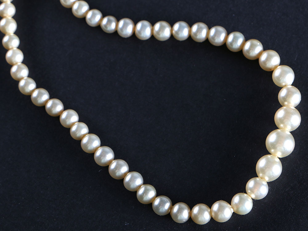 Vintage Costume Pearl Necklaces with Nieman Marcus Cases