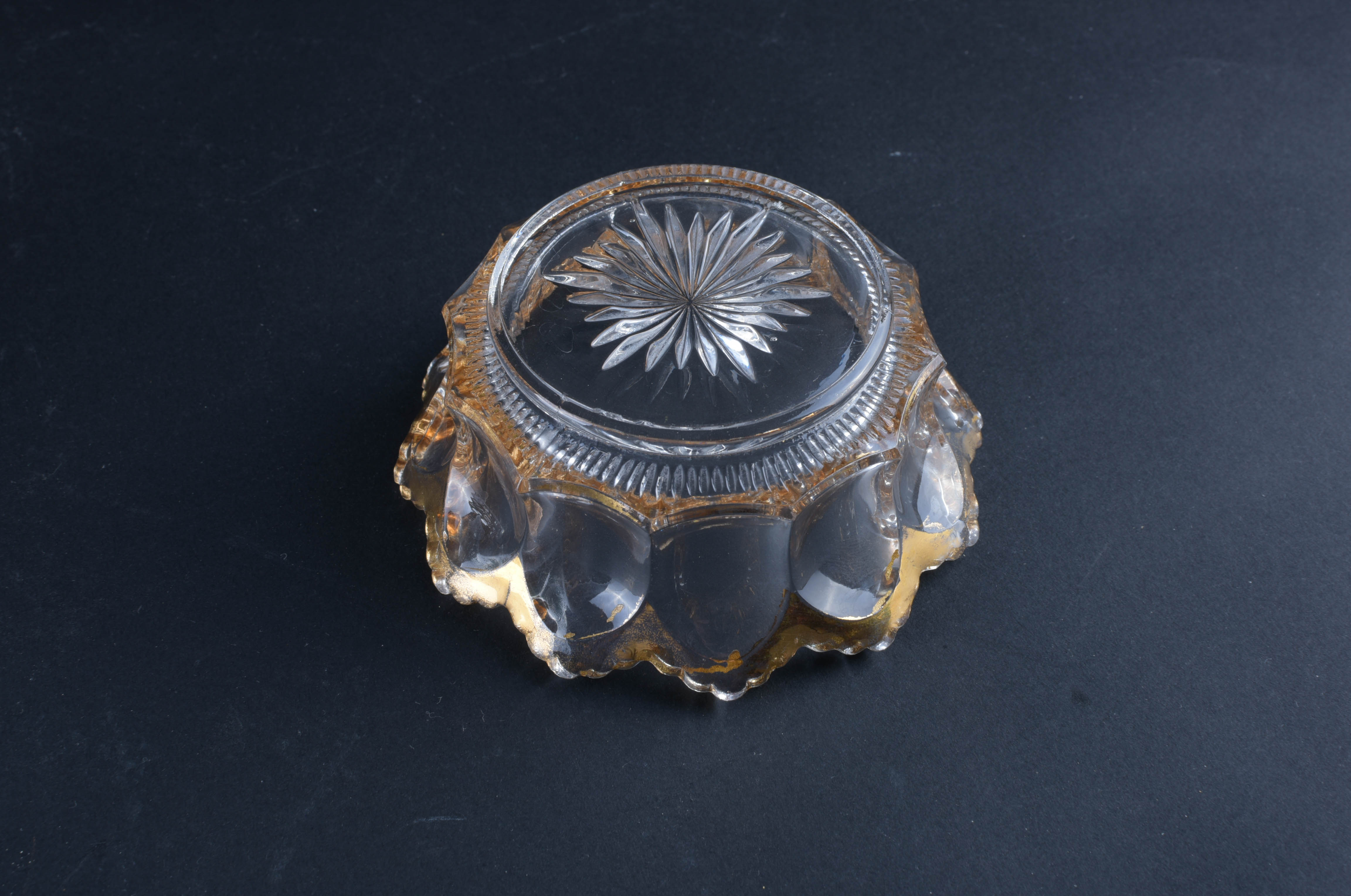 Heisey Glass Bowls with Gold Rims