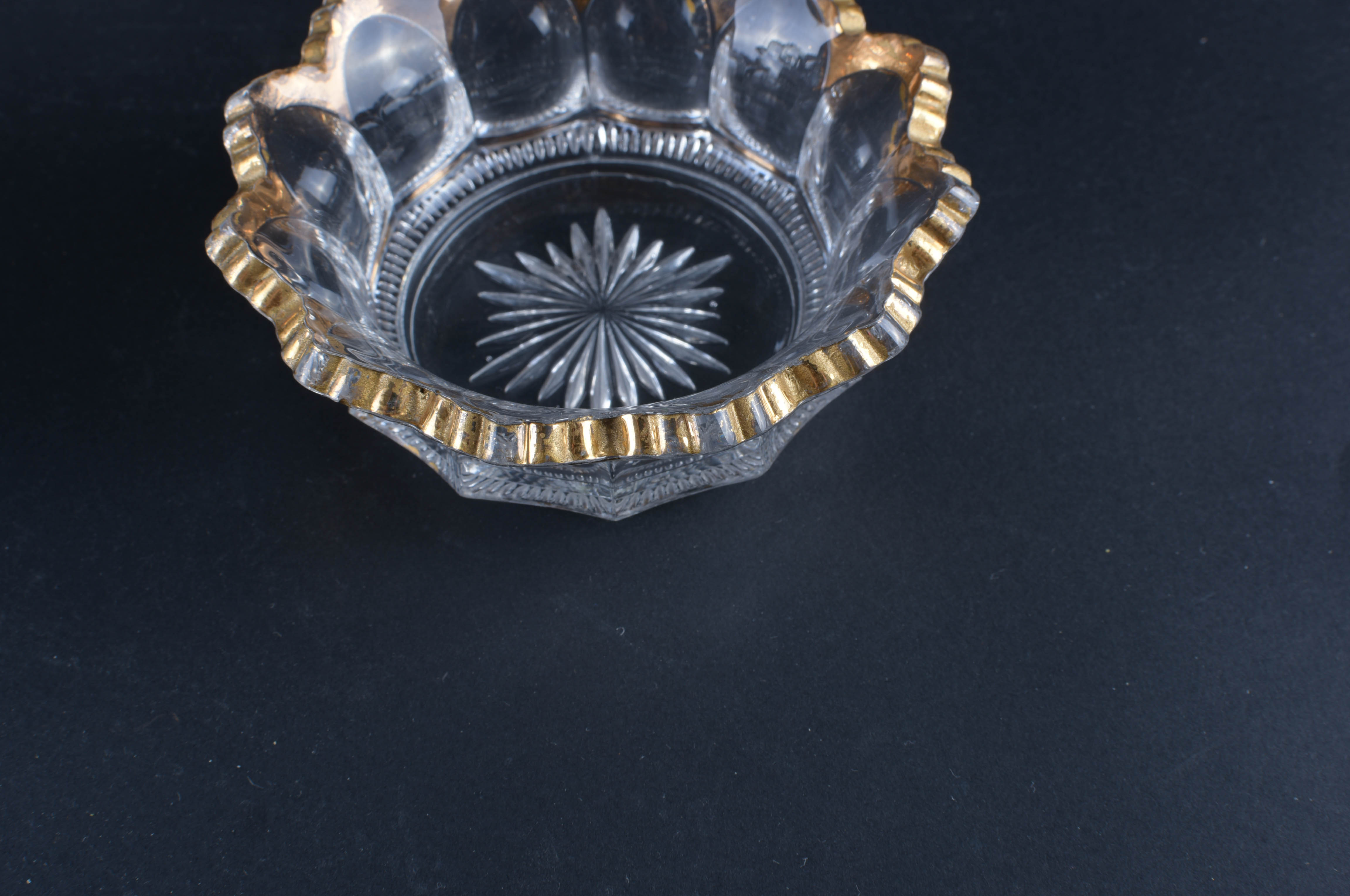 Heisey Glass Bowls with Gold Rims