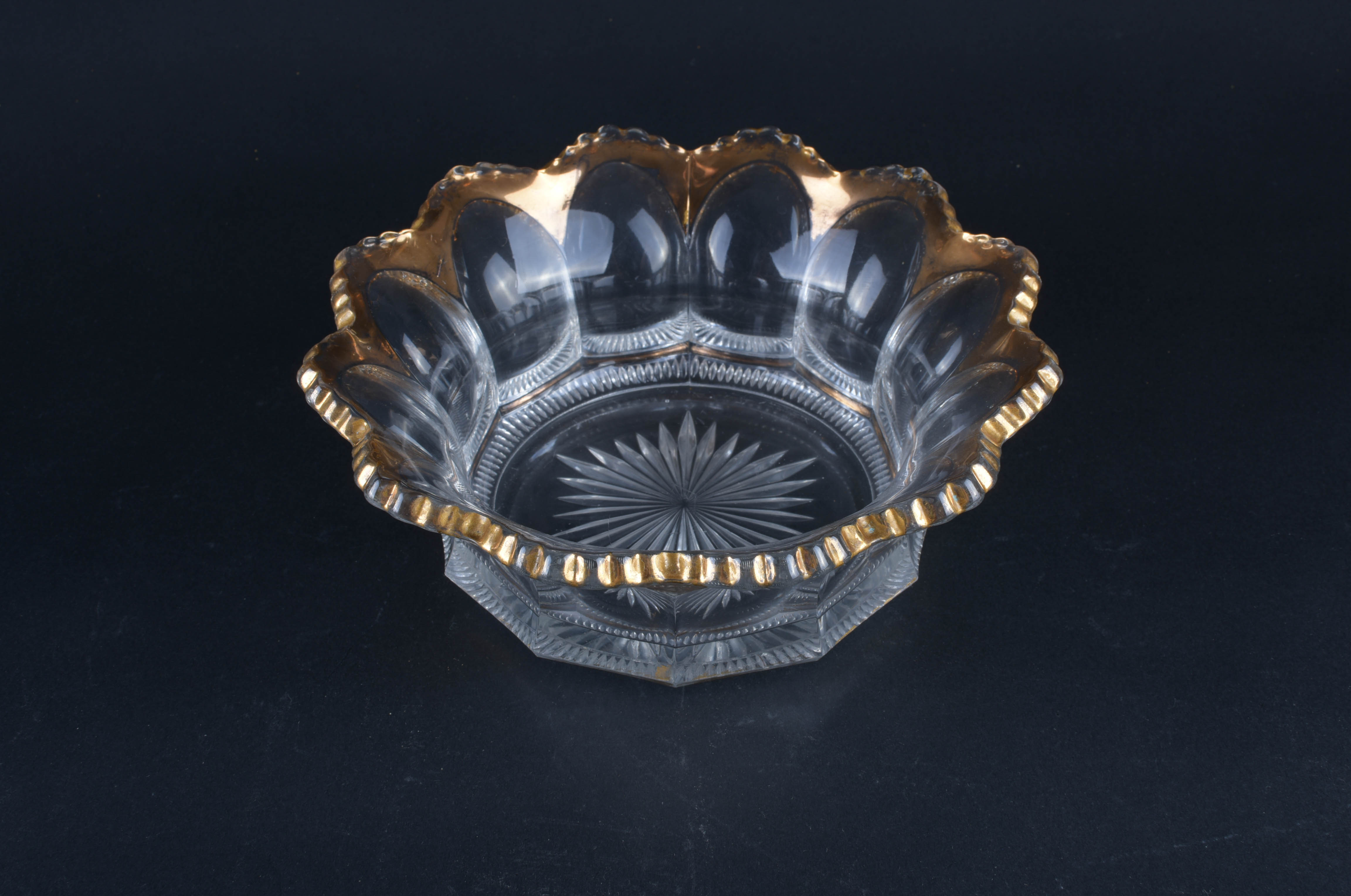 Heisey Glass Bowls with Gold Rims