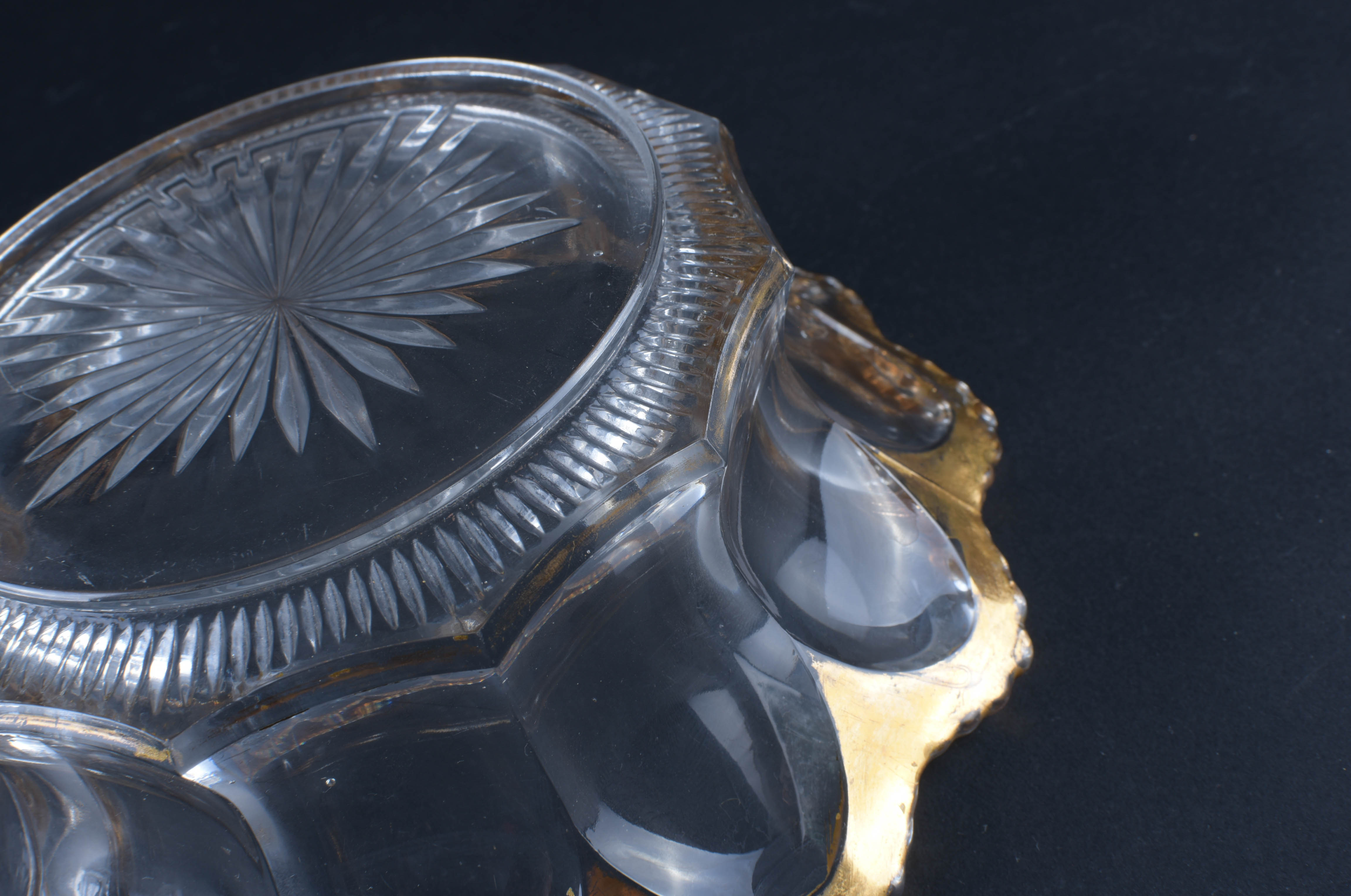 Heisey Glass Bowls with Gold Rims