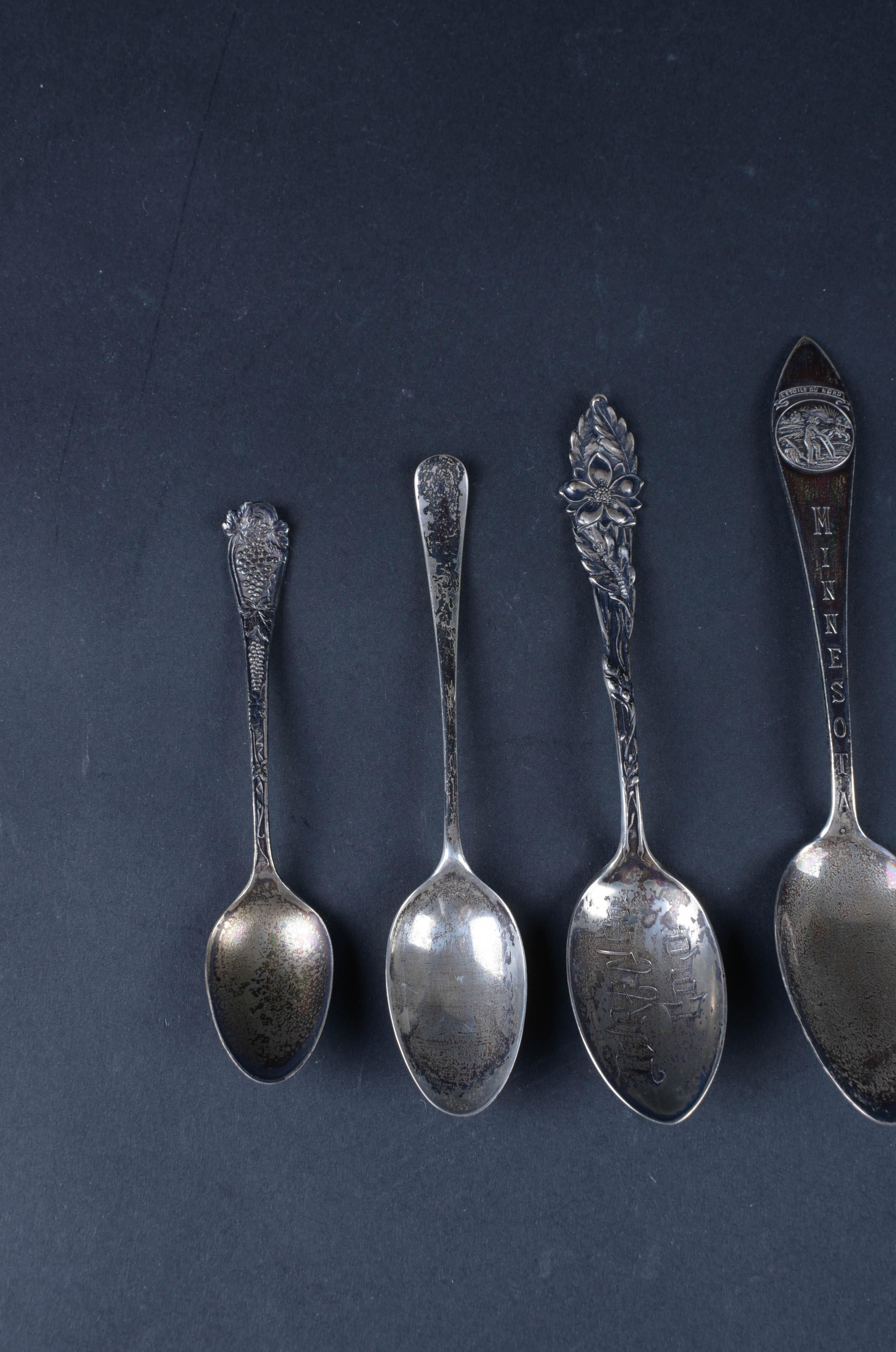 Sterling Souvenir Spoon Set