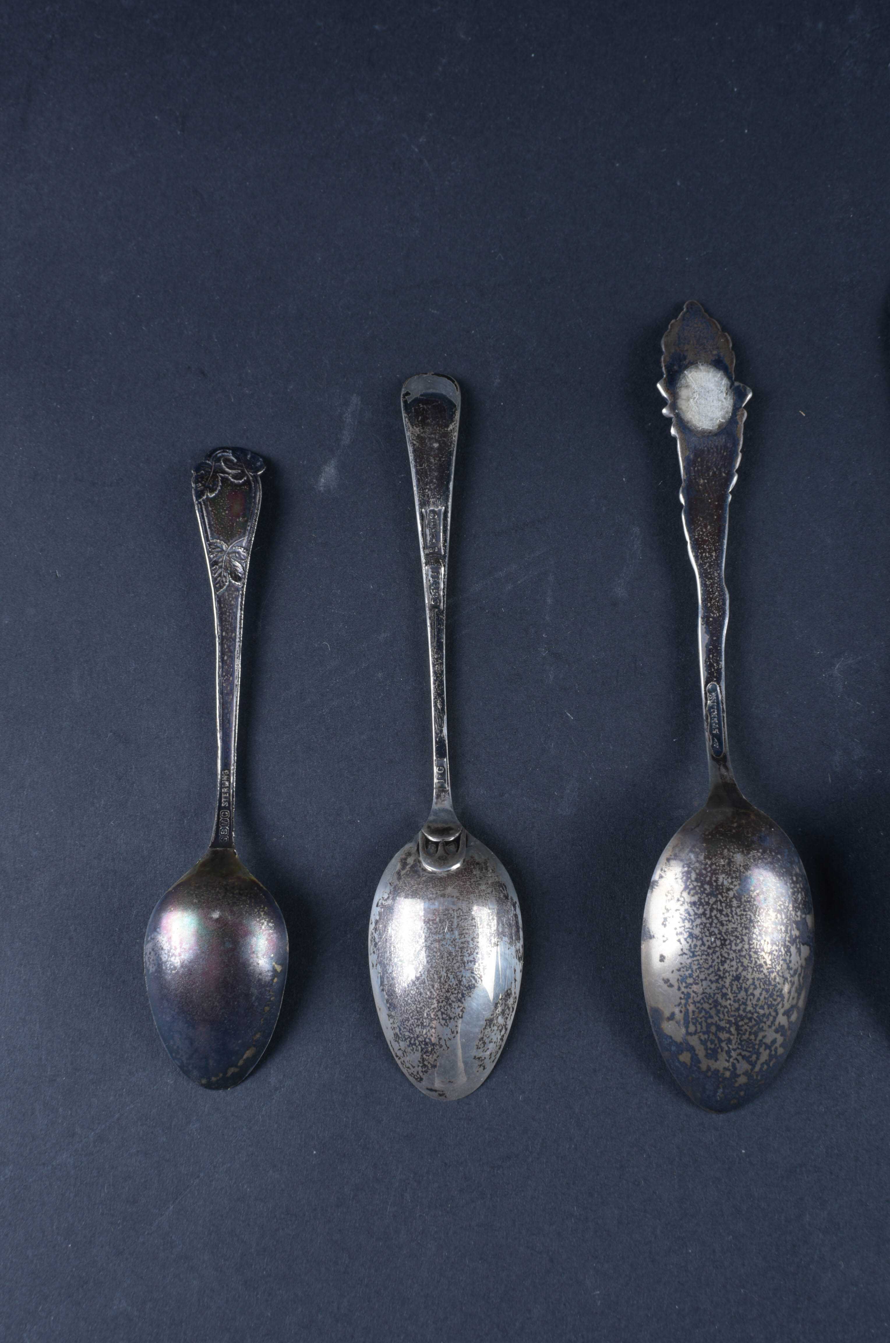 Sterling Souvenir Spoon Set