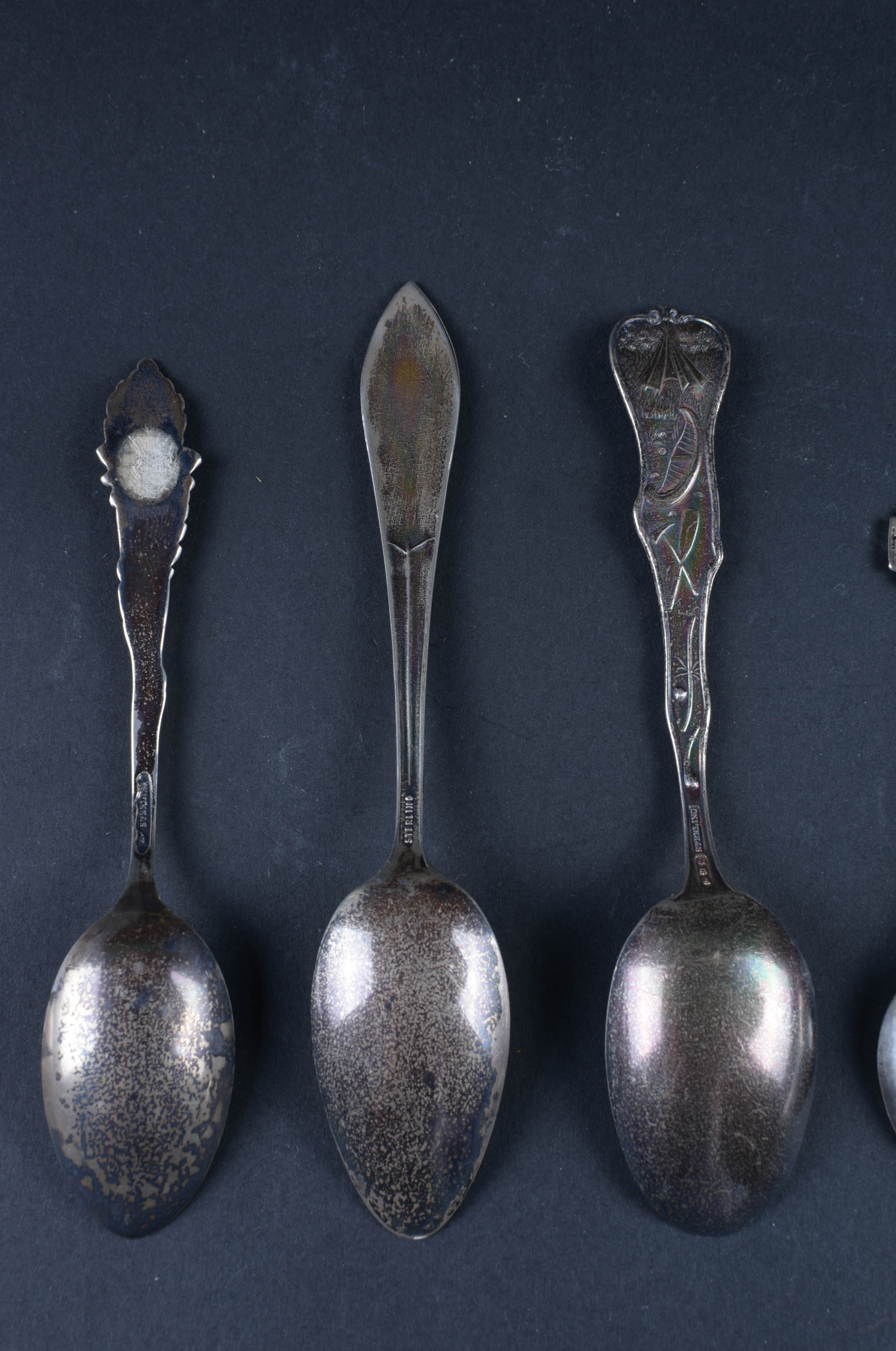 Sterling Souvenir Spoon Set