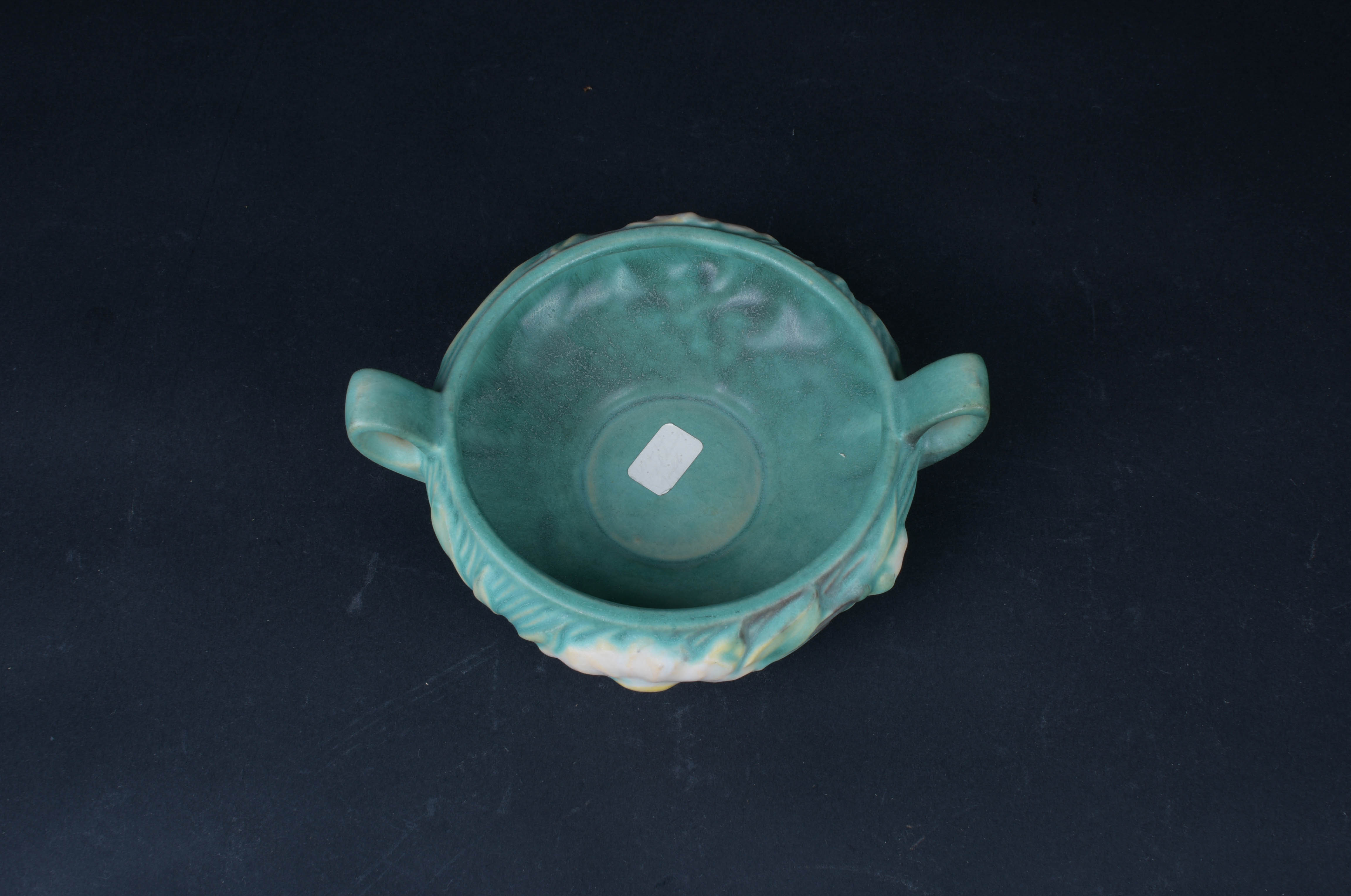 Vintage Roseville Teal Peony Tea Set