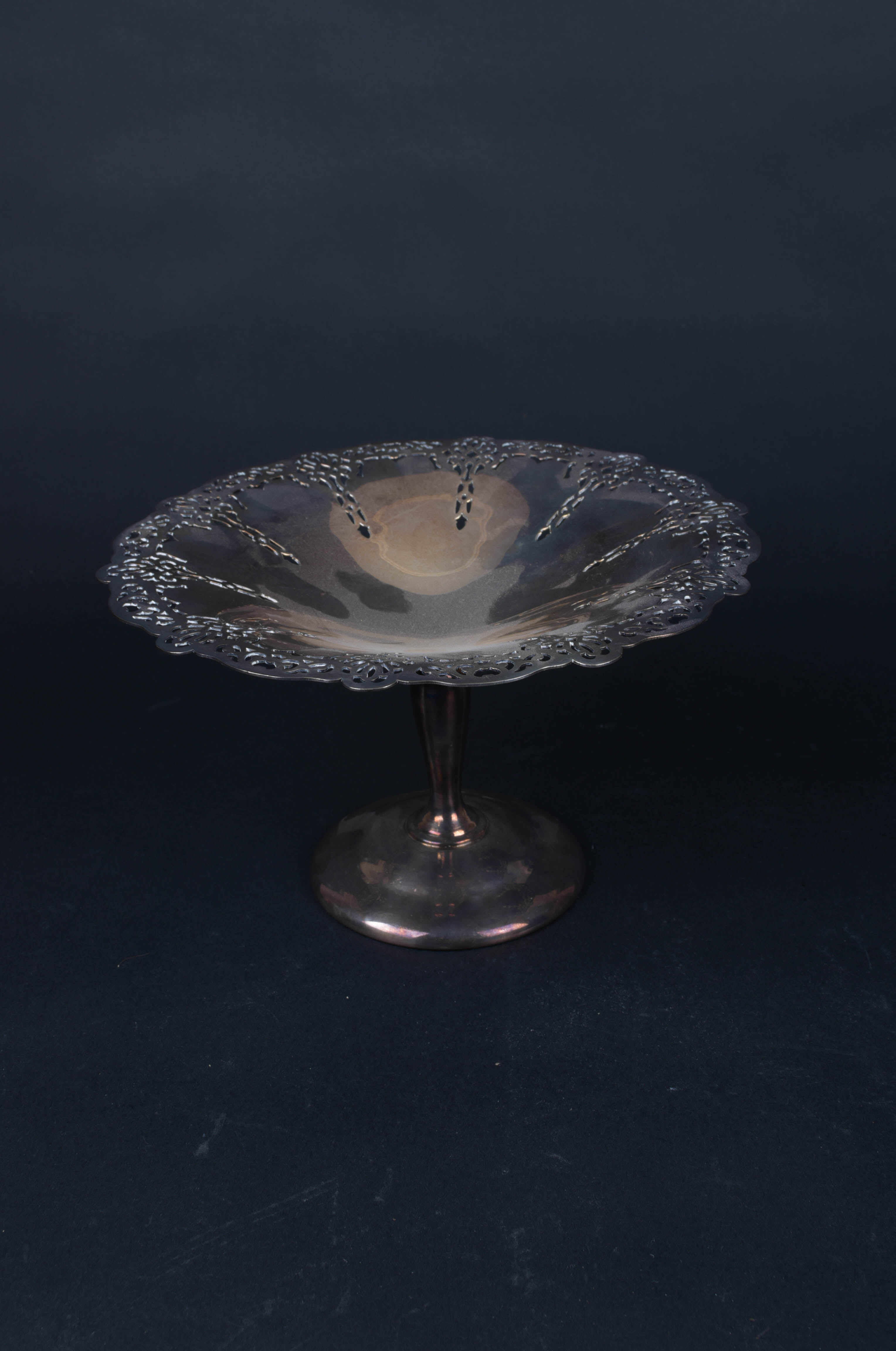 Set of Pierced Silver-Plated Serving Dishes