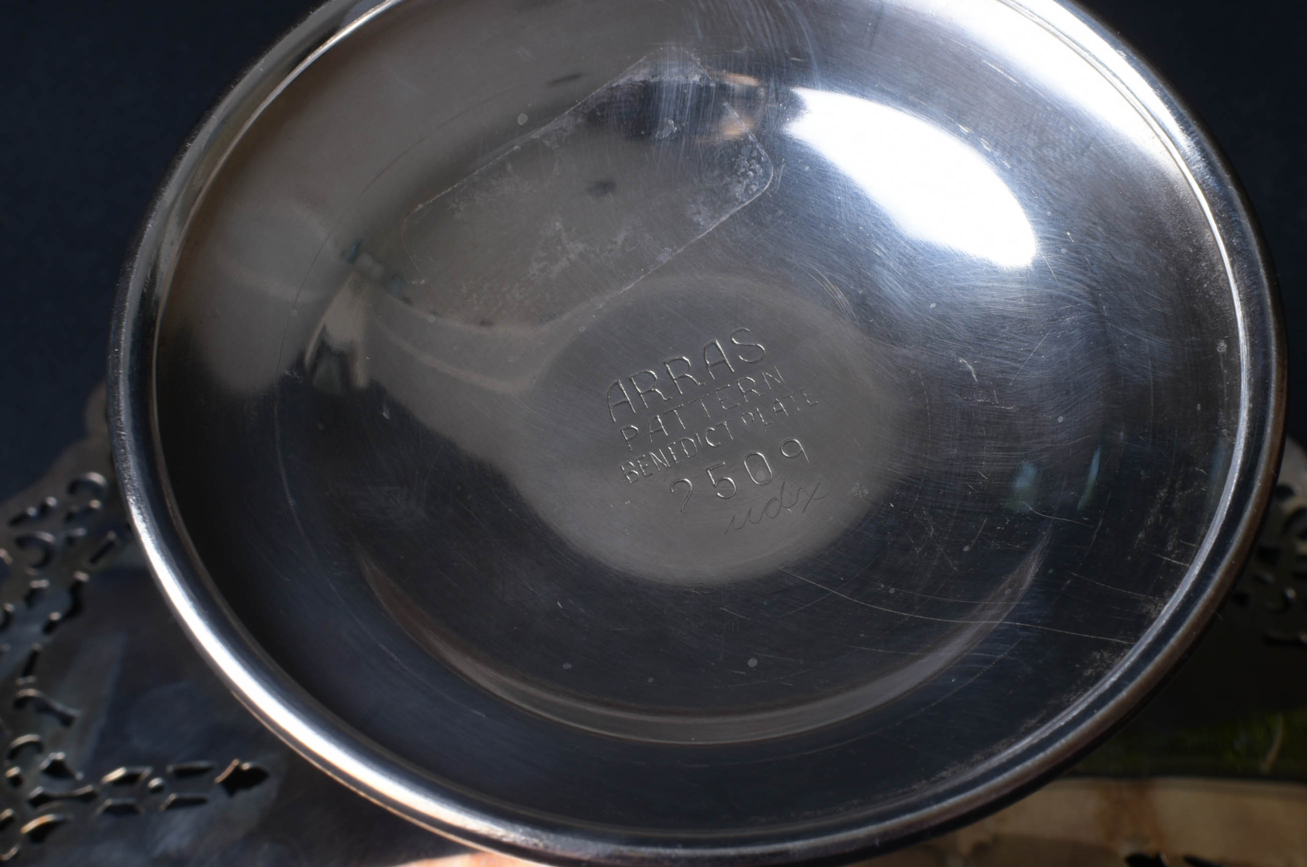 Set of Pierced Silver-Plated Serving Dishes