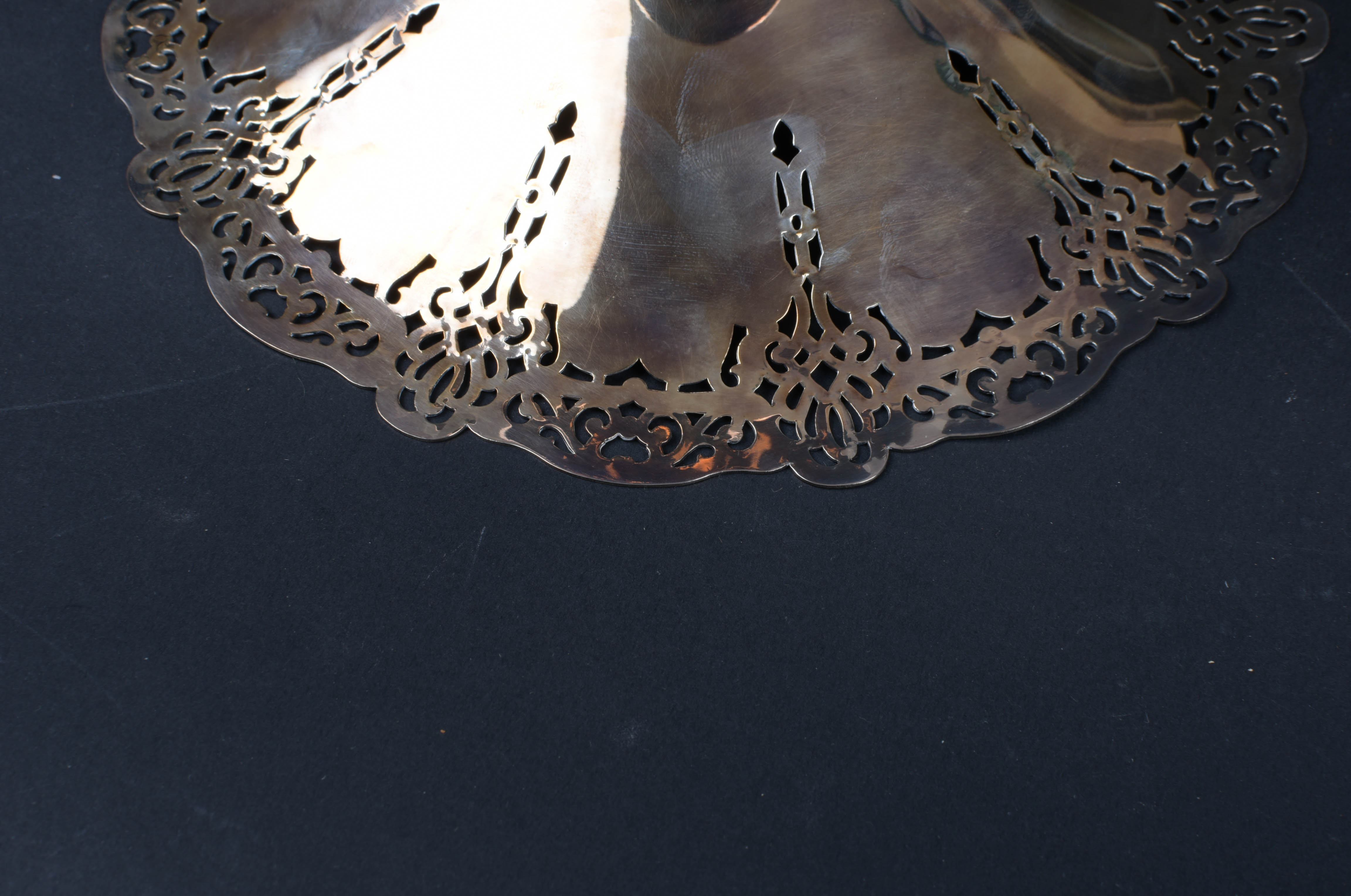 Set of Pierced Silver-Plated Serving Dishes