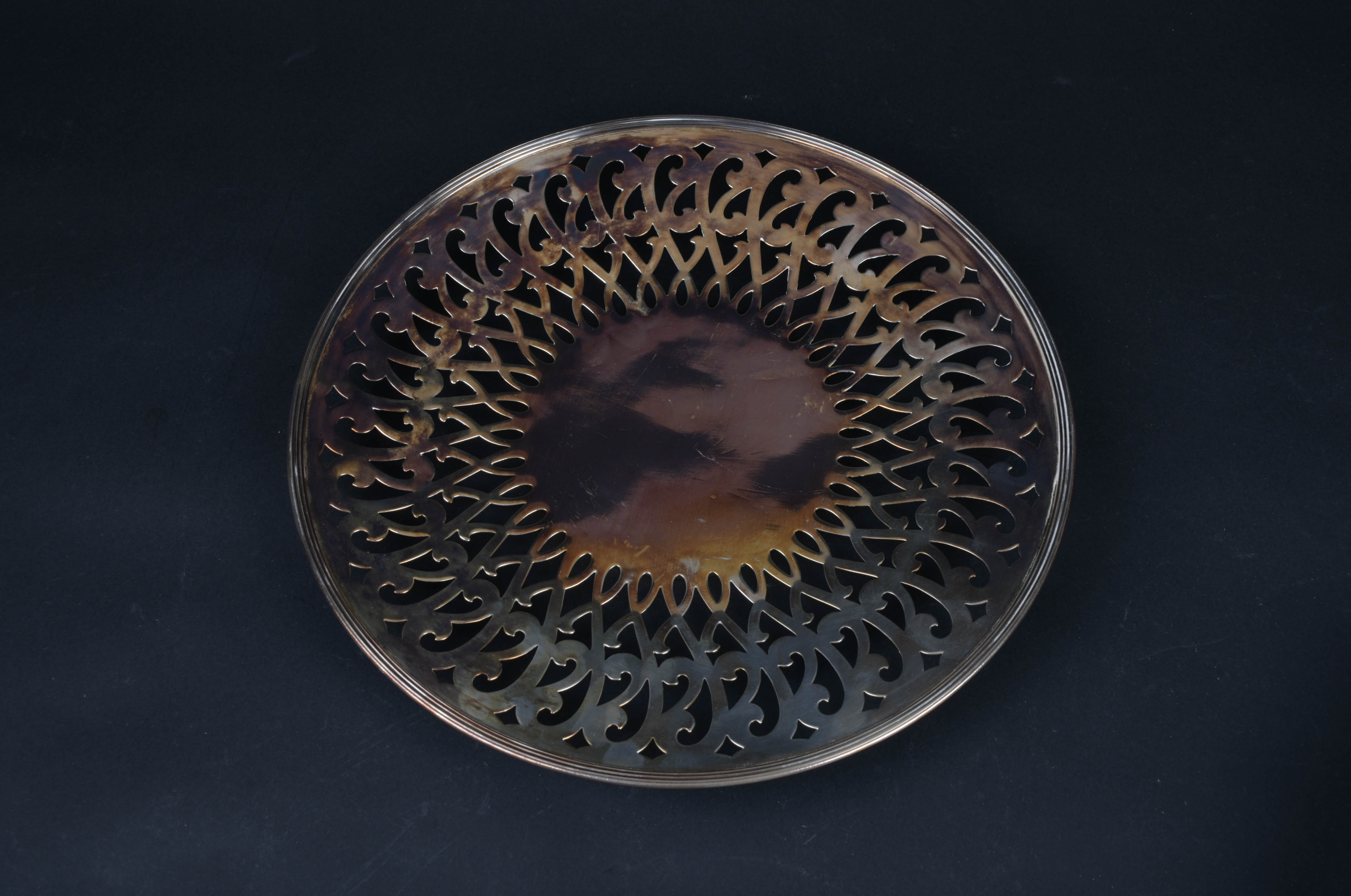 Set of Pierced Silver-Plated Serving Dishes