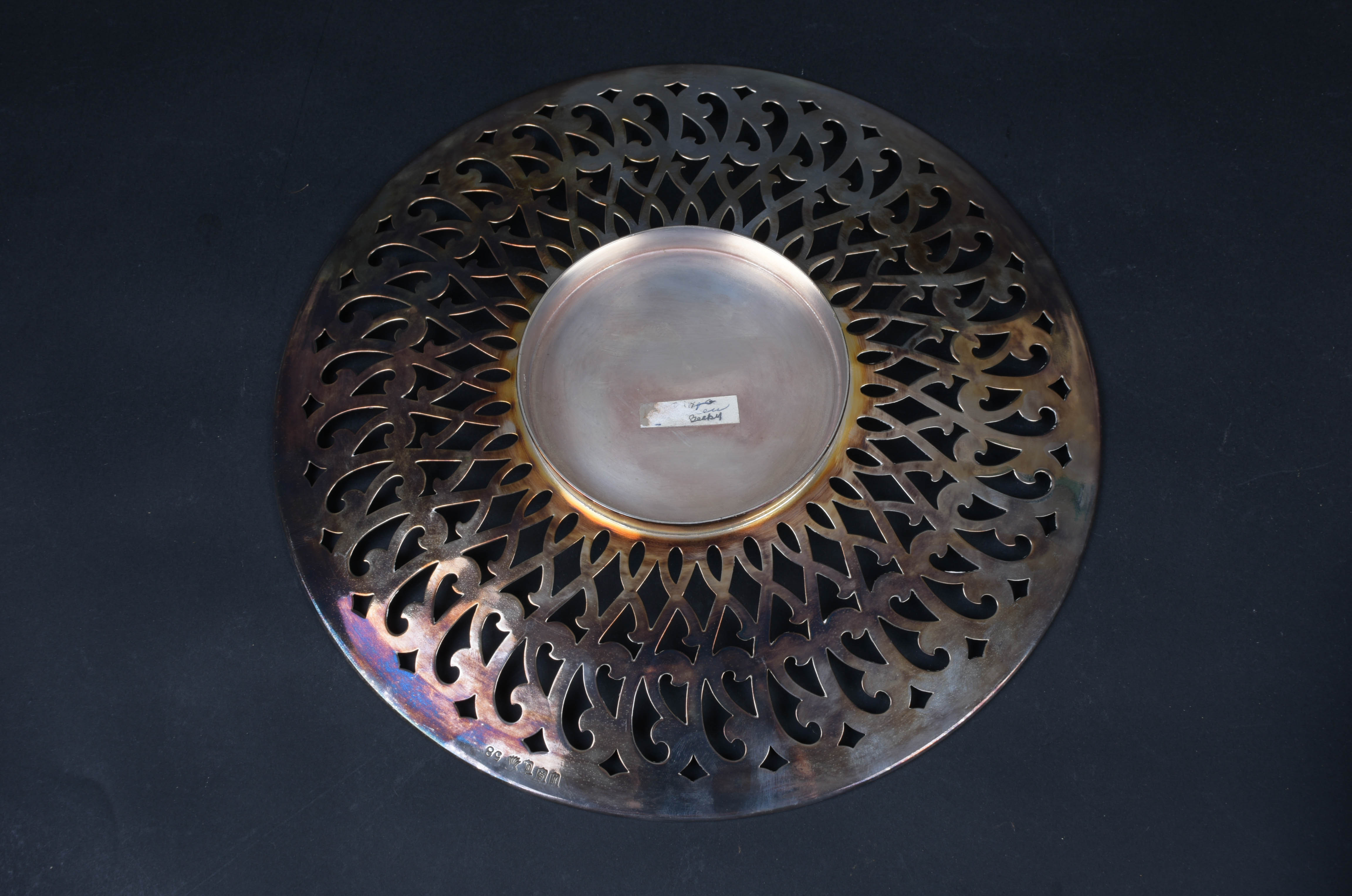 Set of Pierced Silver-Plated Serving Dishes
