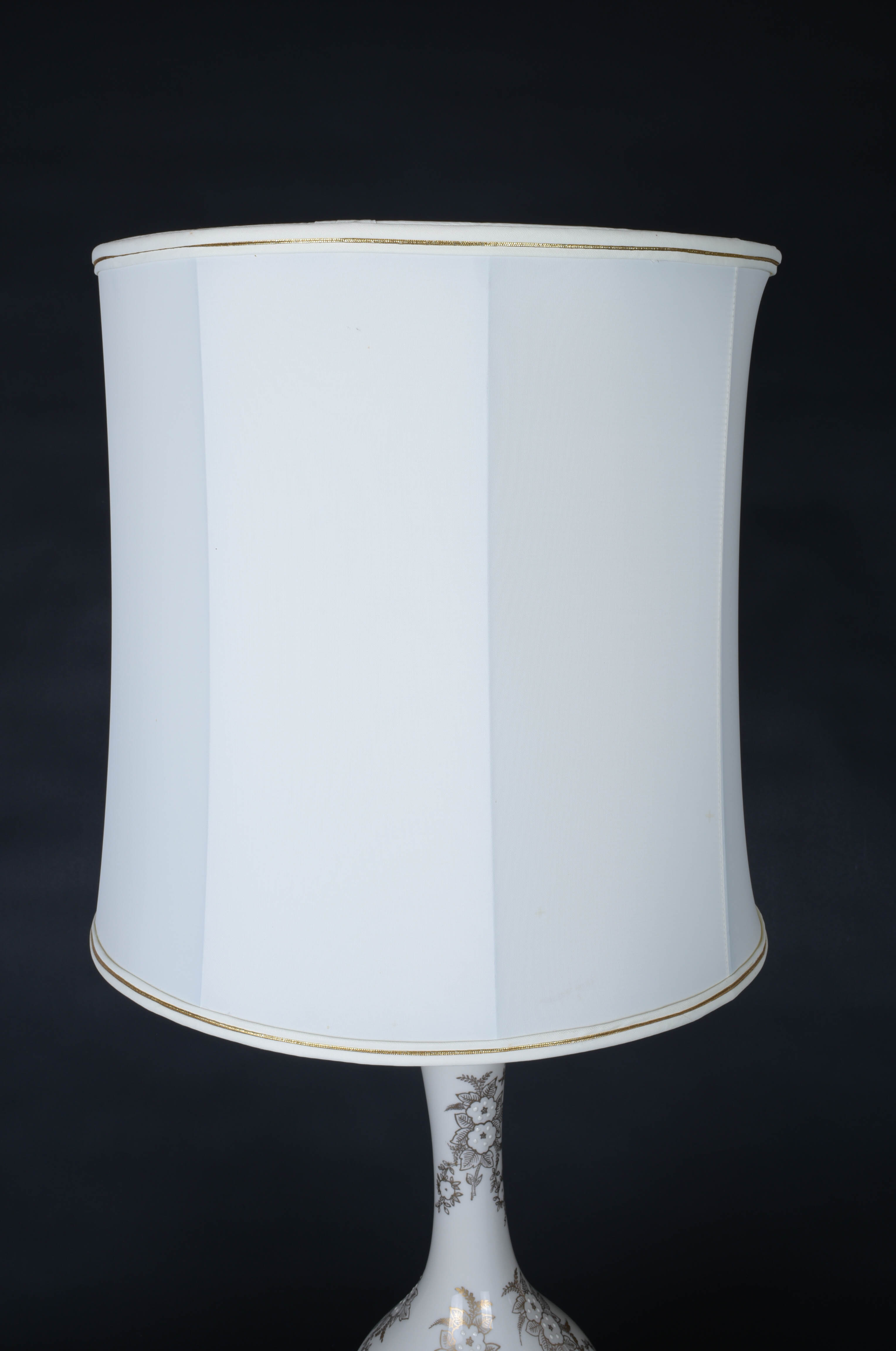 Vintage Table Lamp with Porcelain Base