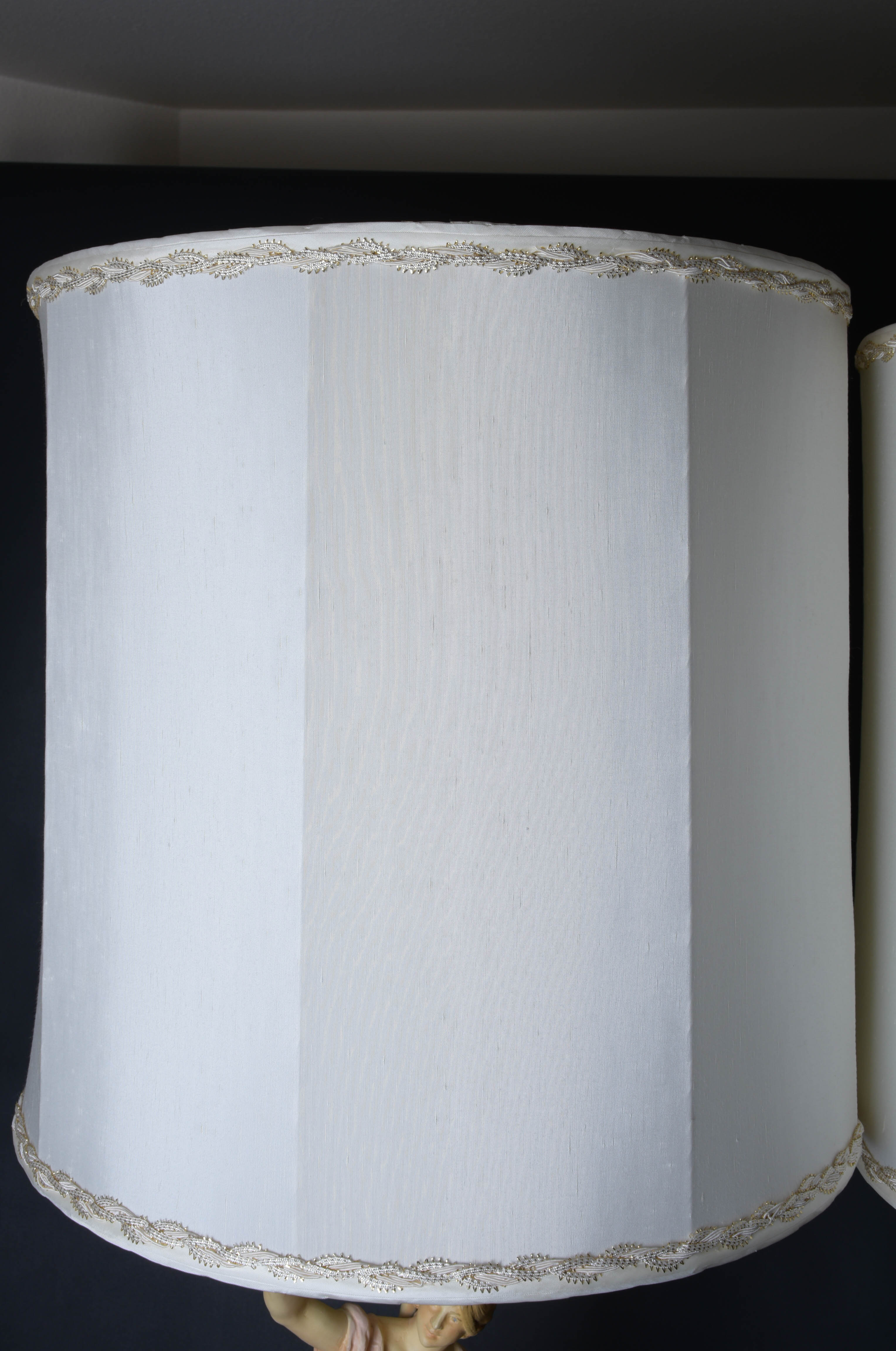 Pair of Vintage Auguste Moreau Figural Lamps