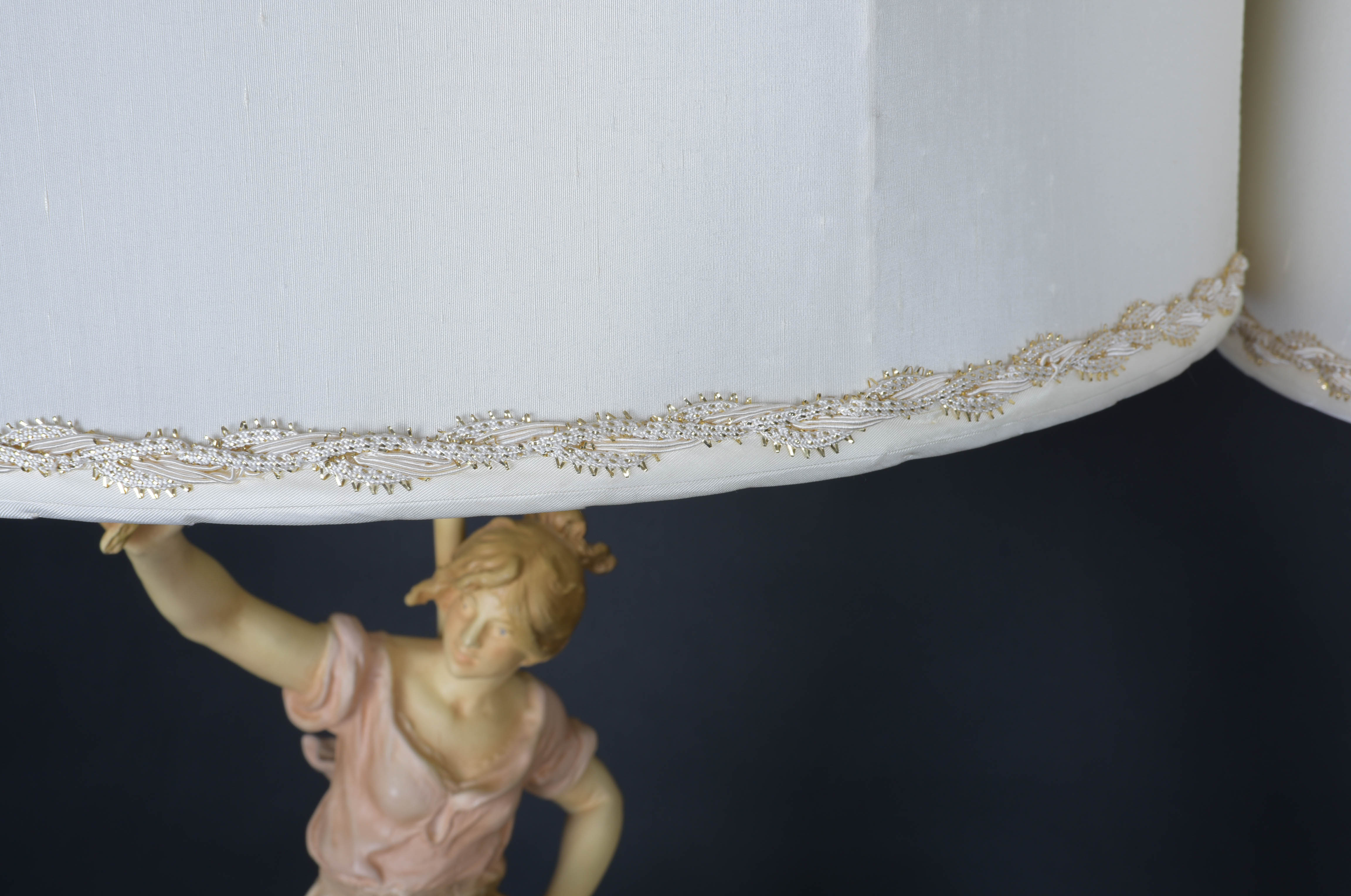 Pair of Vintage Auguste Moreau Figural Lamps