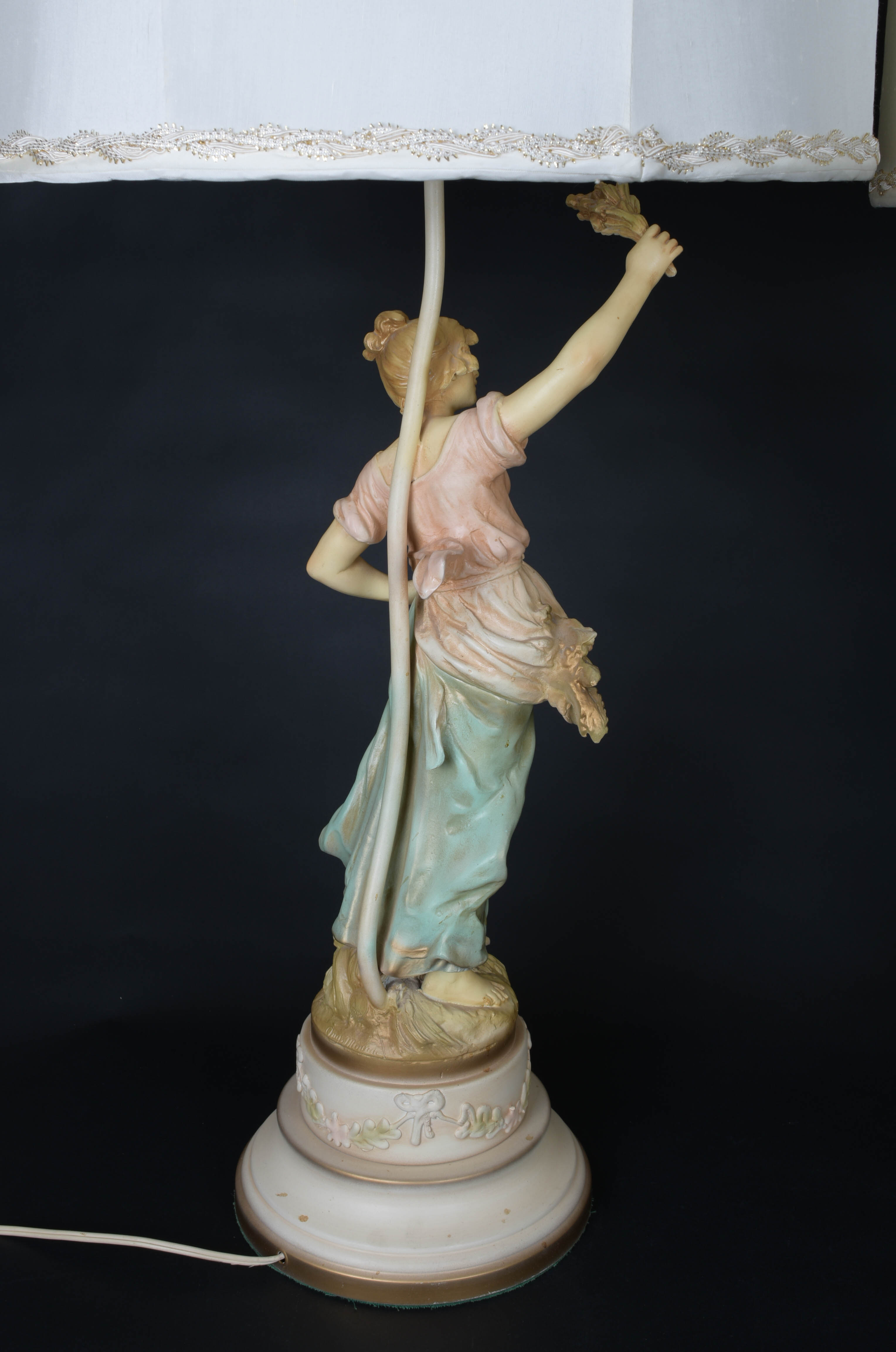 Pair of Vintage Auguste Moreau Figural Lamps