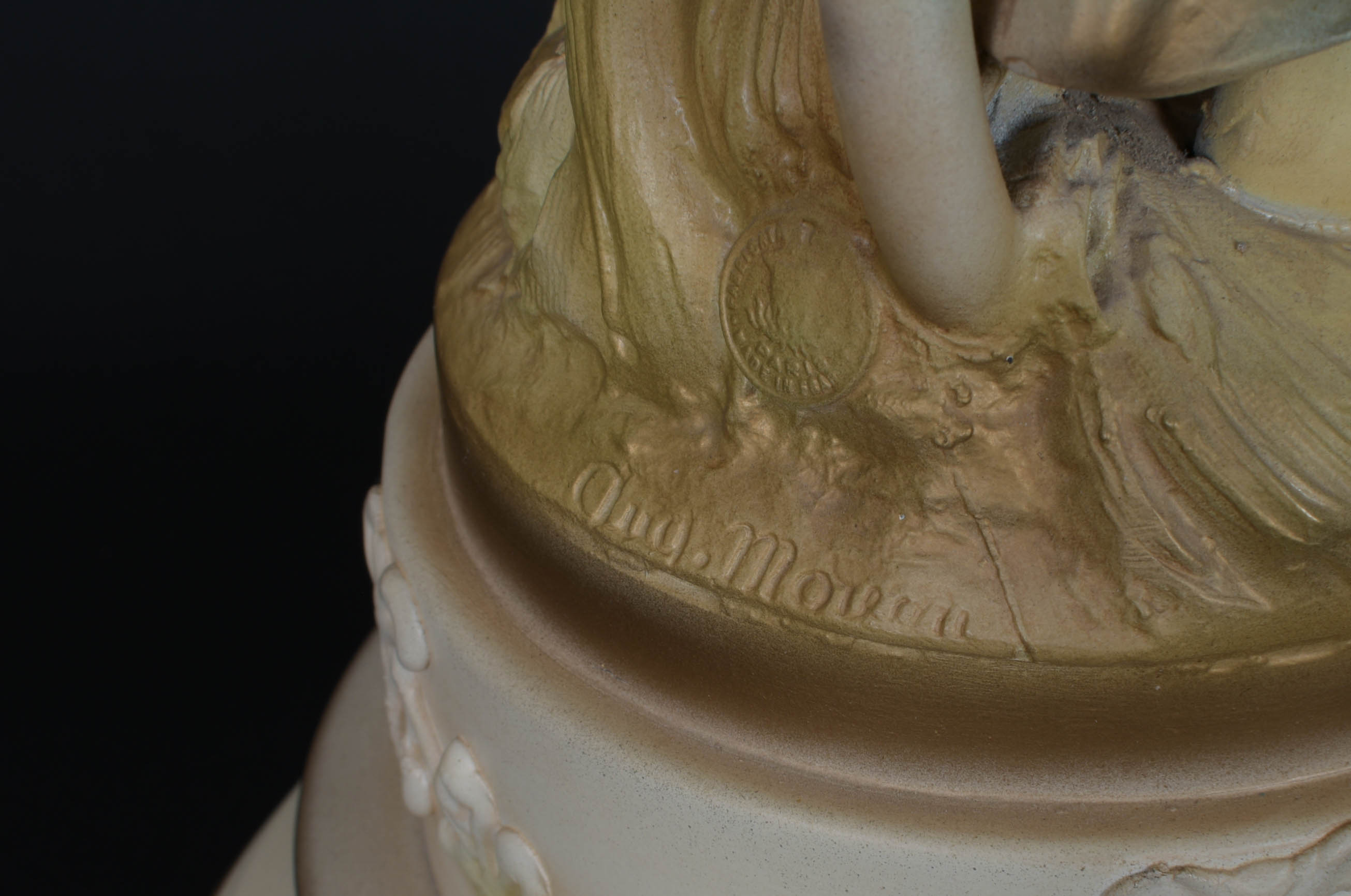 Pair of Vintage Auguste Moreau Figural Lamps