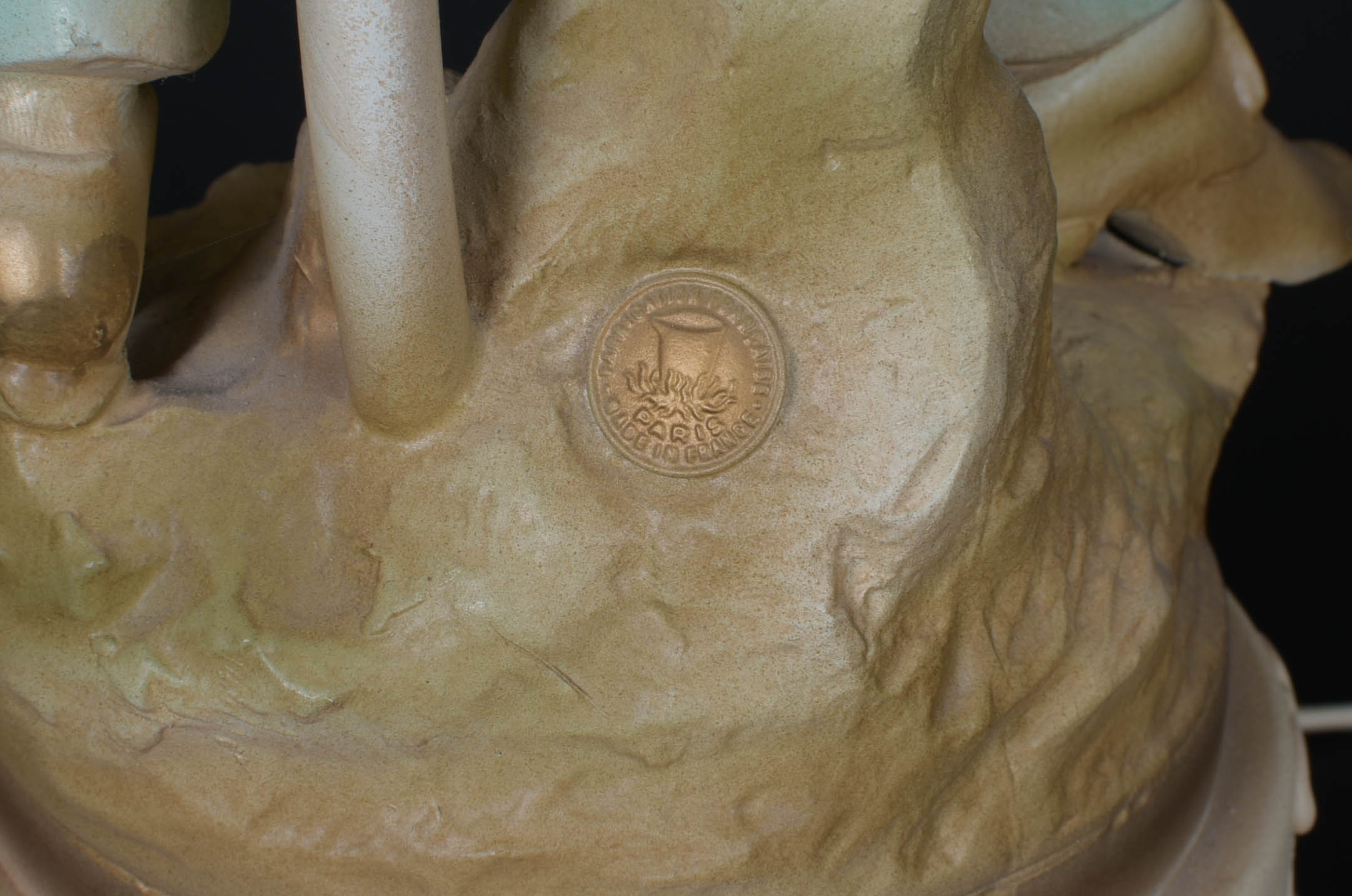 Pair of Vintage Auguste Moreau Figural Lamps