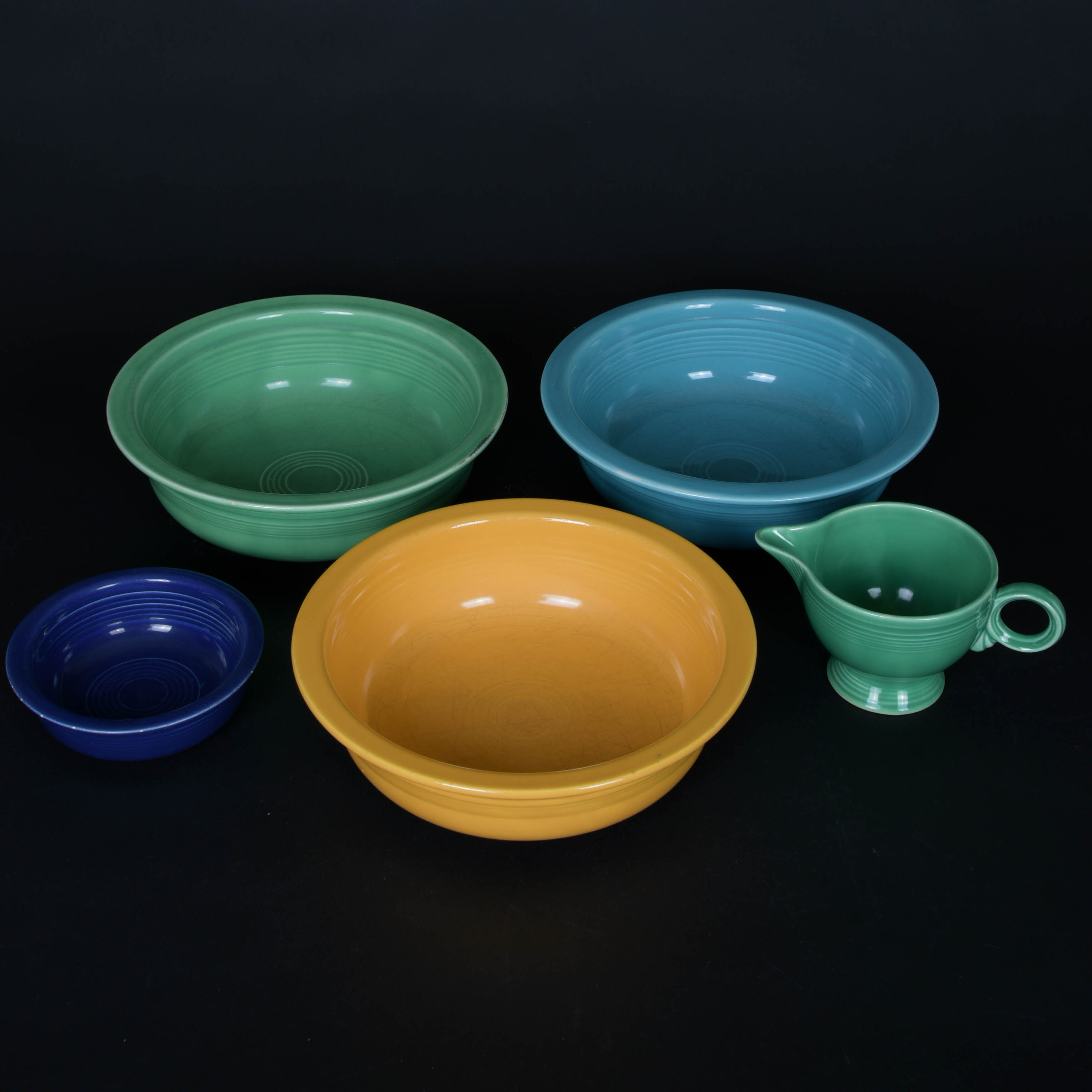 A Selection of Vintage Fiesta Tableware by the Holmer Laughlin China Company