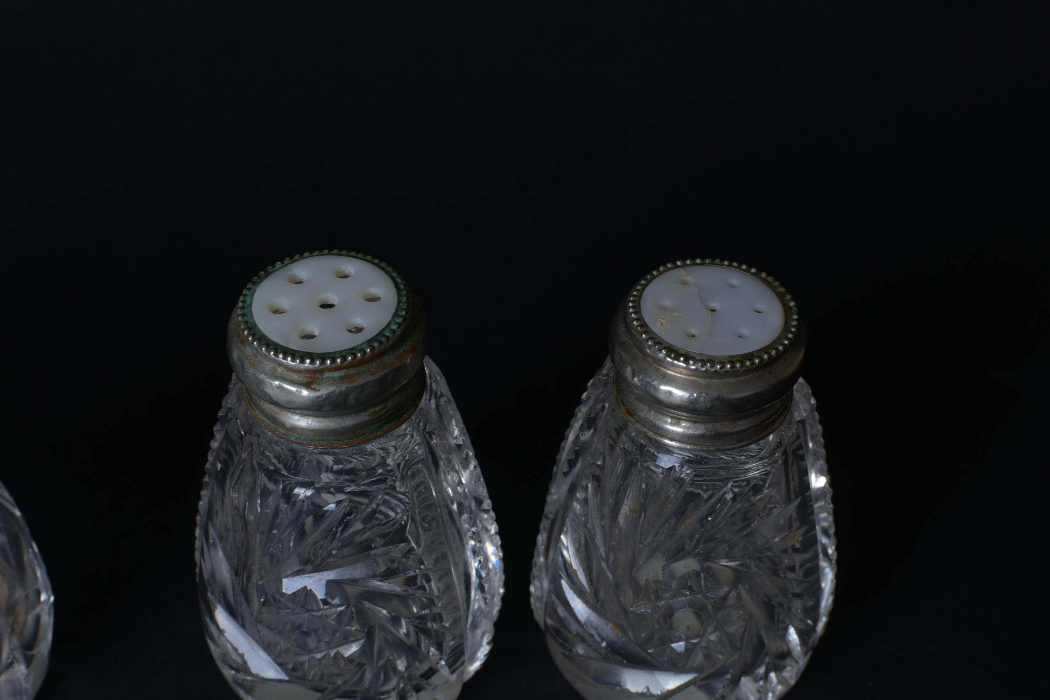 Mother of Pearl Knife and Shaker Grouping