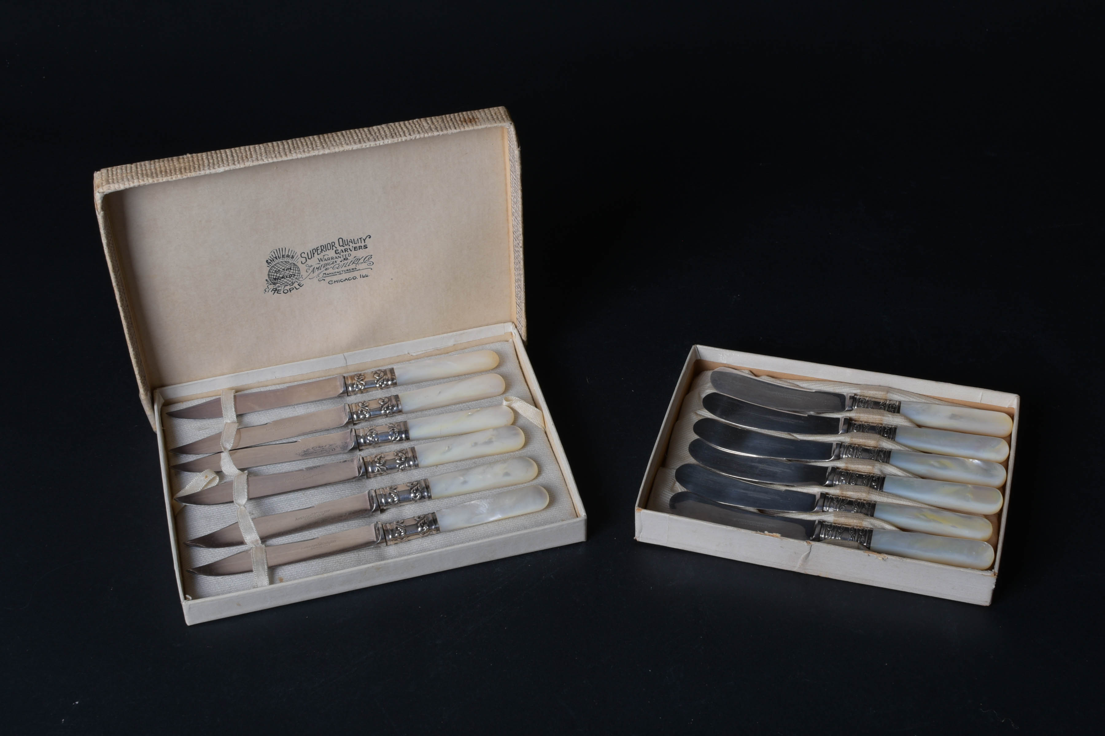 Mother of Pearl Knife and Shaker Grouping