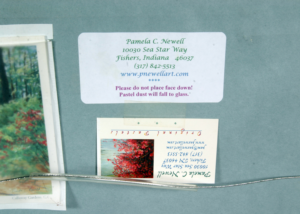 Signed, Original Landscape Chalk Pastel Drawing by Indiana Artist Pamela Newell