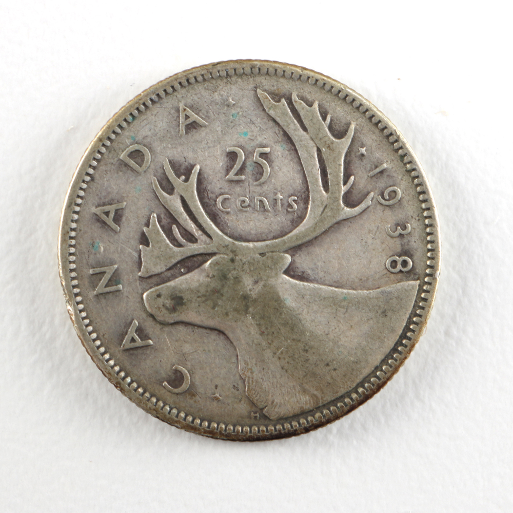 Five Vintage Canadian Coins