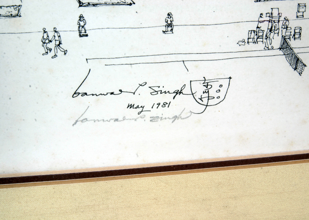 Signed, Limited Edition K.P. Singh Lithograph Print