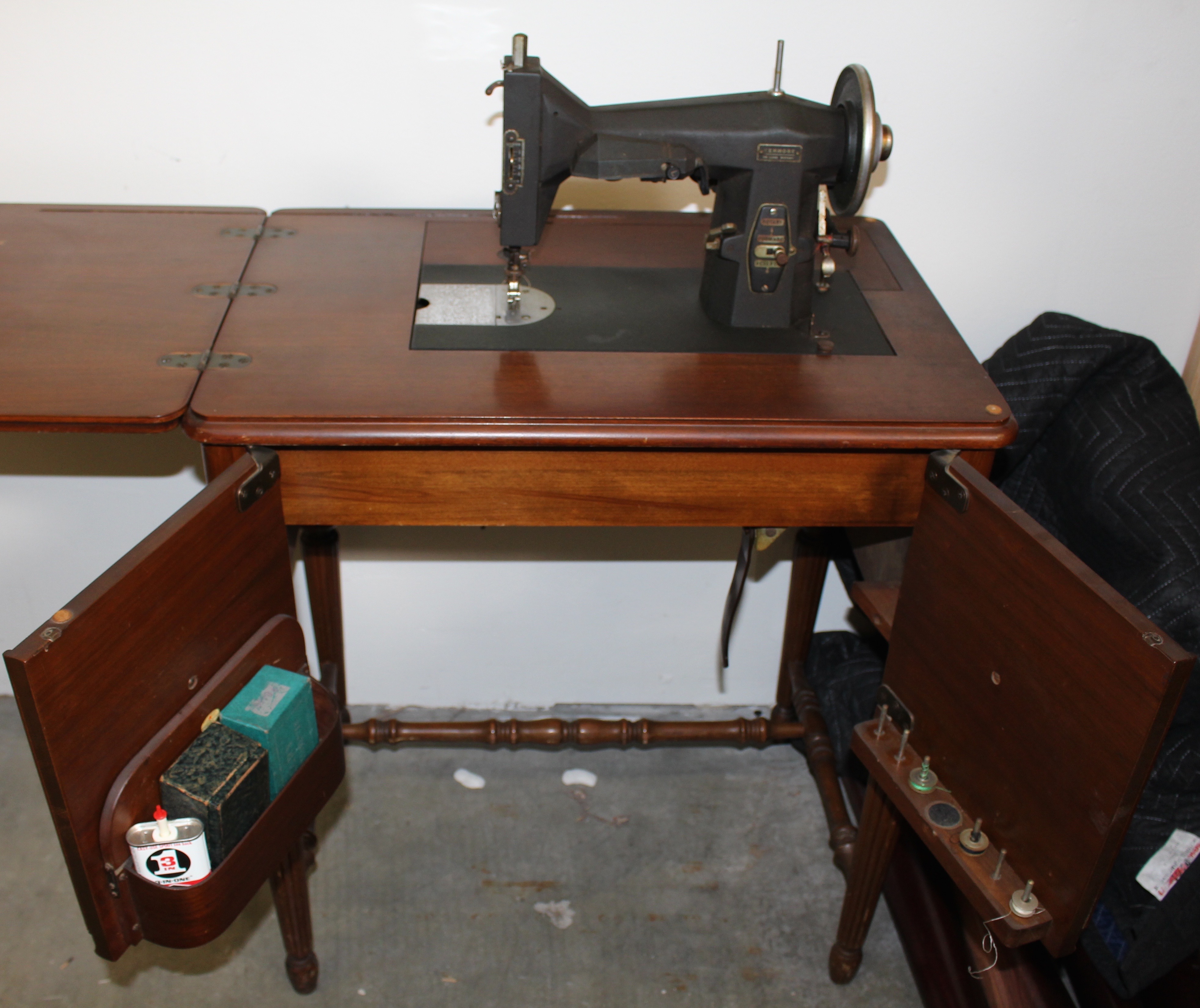 Vintage Sears Sewing Table and Machine
