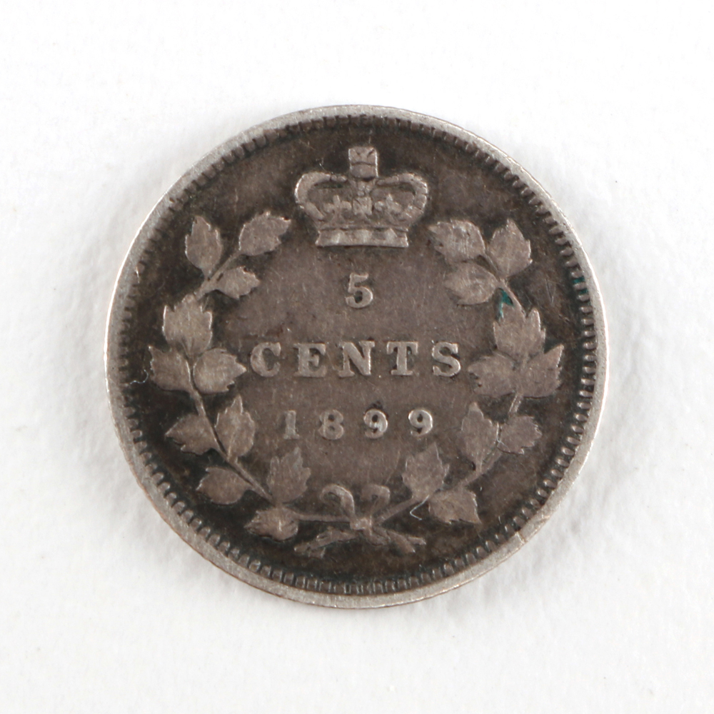 Five Vintage Canadian Coins