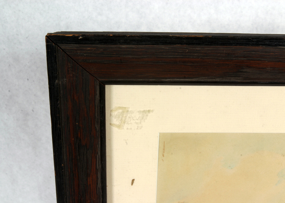 Signed, Original 1908 Watercolor by Indiana Artist F.E. Pearce