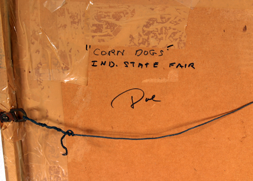 Signed, Original Watercolor by Listed Indiana Artist Doe Crapo