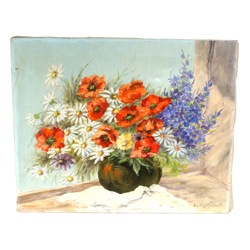 Signed, Original Oil on Canvas Painting by Indiana Artist Dodwell