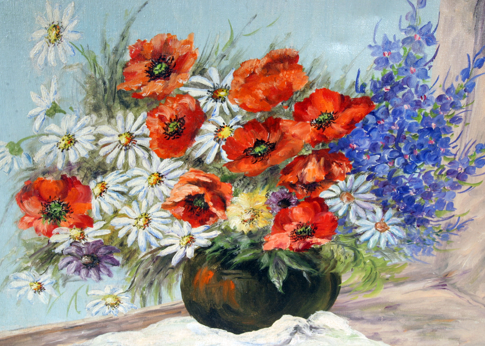 Signed, Original Oil on Canvas Painting by Indiana Artist Dodwell