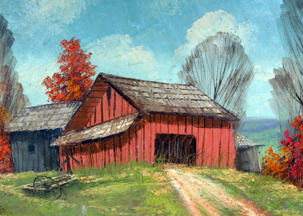 Signed, Original Oil on Canvas Painting by Indiana Artist Trover