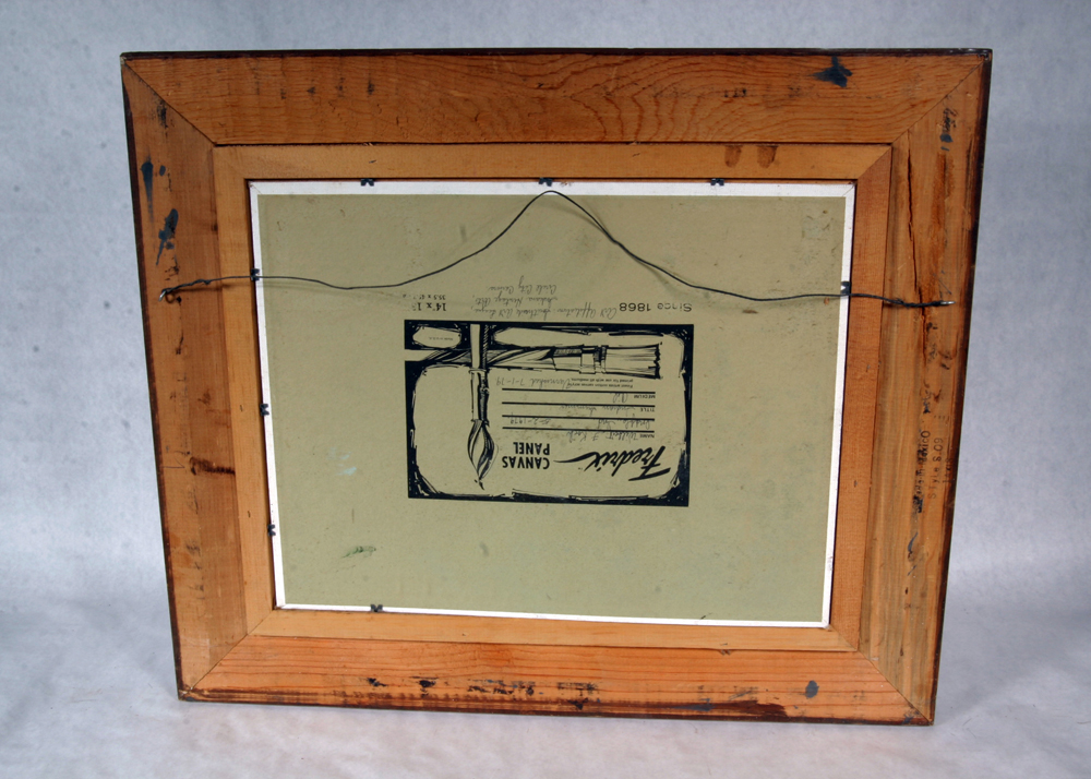 Signed, Original Oil on Board Painting by Indiana Artist W. Koch