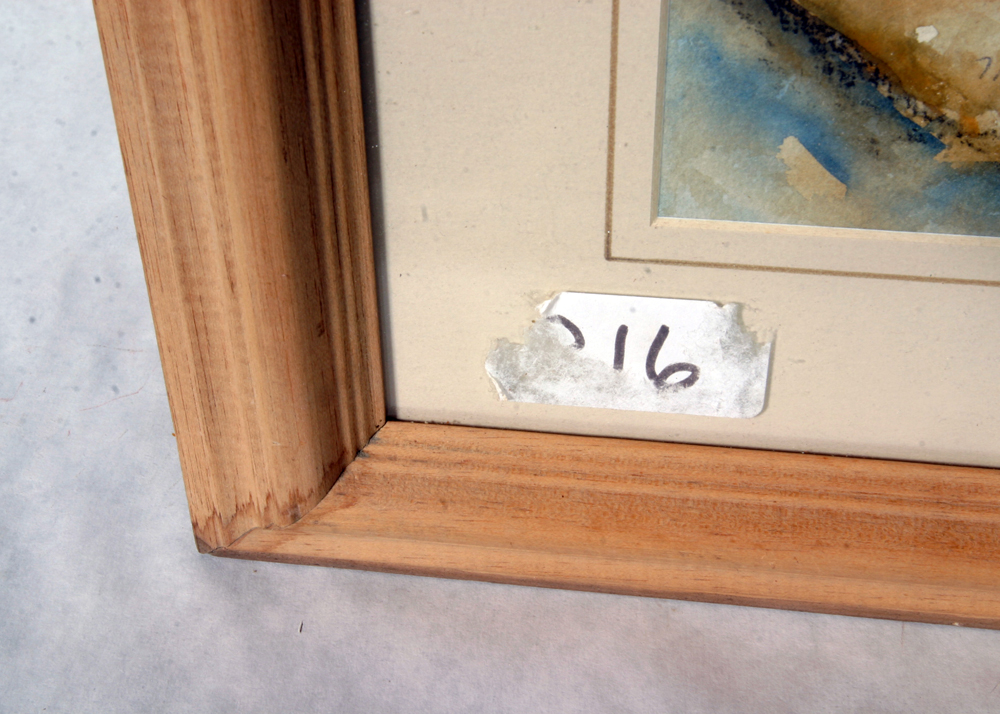 Signed, Original Watercolor by Indiana Artist Marie E. Lutz