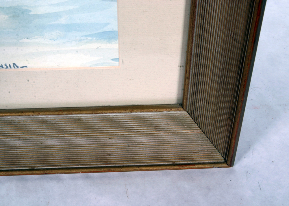 Signed, Original Watercolor of Niagra Falls by Listed Indiana Artist Louis William Bonsib