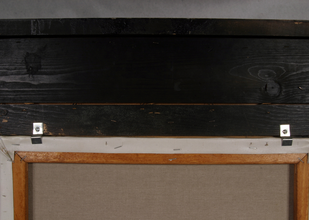 Framed Signed Oil on Canvas Double Portrait Painting