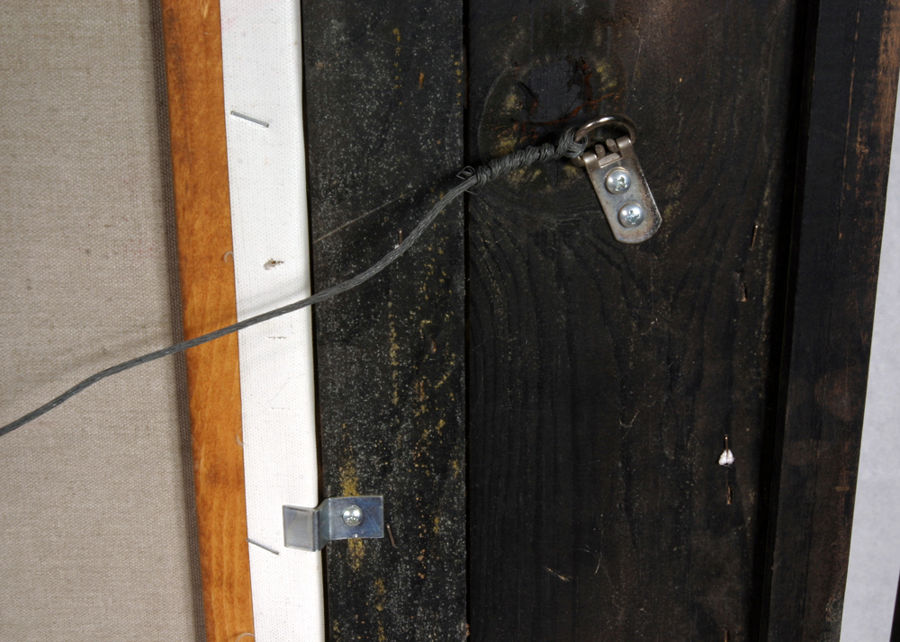 Framed Signed Oil on Canvas Double Portrait Painting