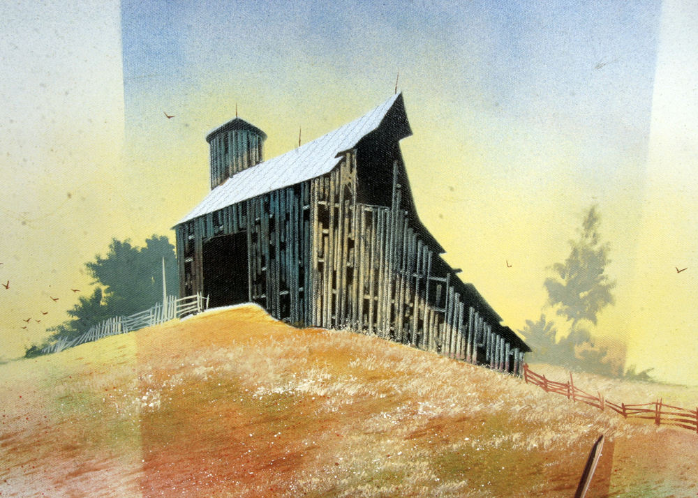 Signed, Original Oil on Canvas Painting of Indiana