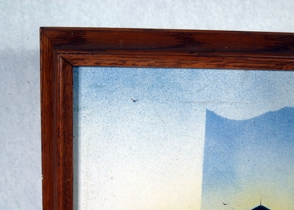 Signed, Original Oil on Canvas Painting of Indiana