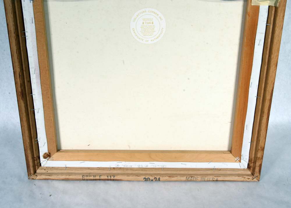 Signed, Original Oil on Canvas Painting of Indiana