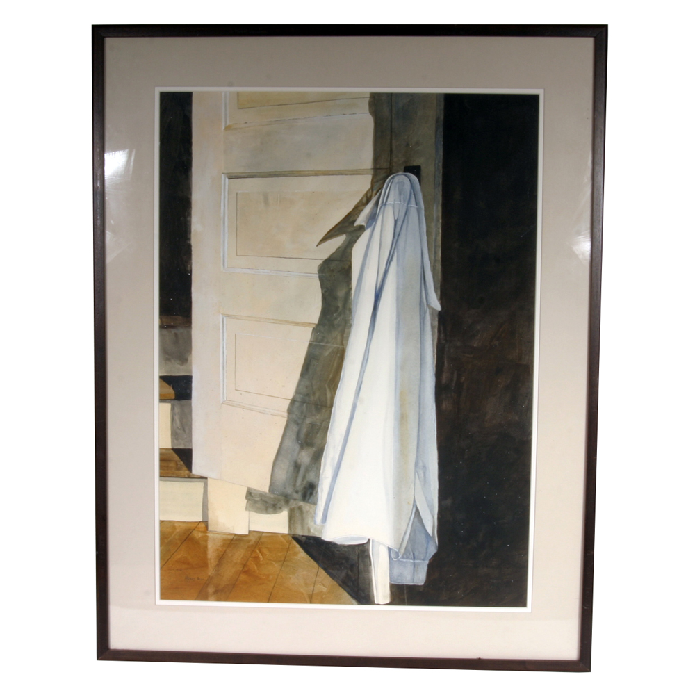 Signed, Original Watercolor by Listed Indiana Artist Henry Bell