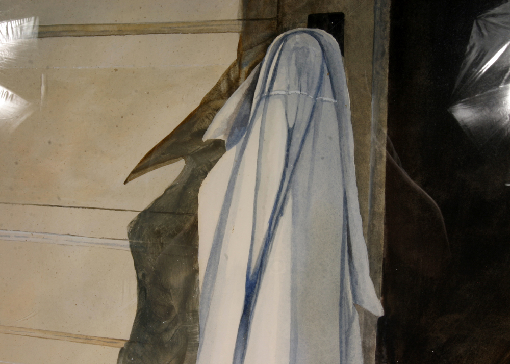 Signed, Original Watercolor by Listed Indiana Artist Henry Bell