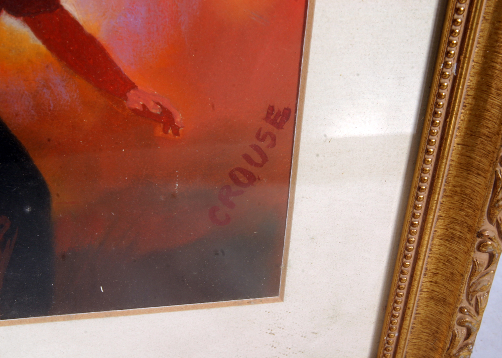 Signed, Original Oil on Board Illustration for a Harlequin Romance Novel by Danny Crouse