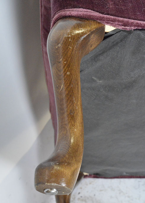 Mauve Wing Back Chair