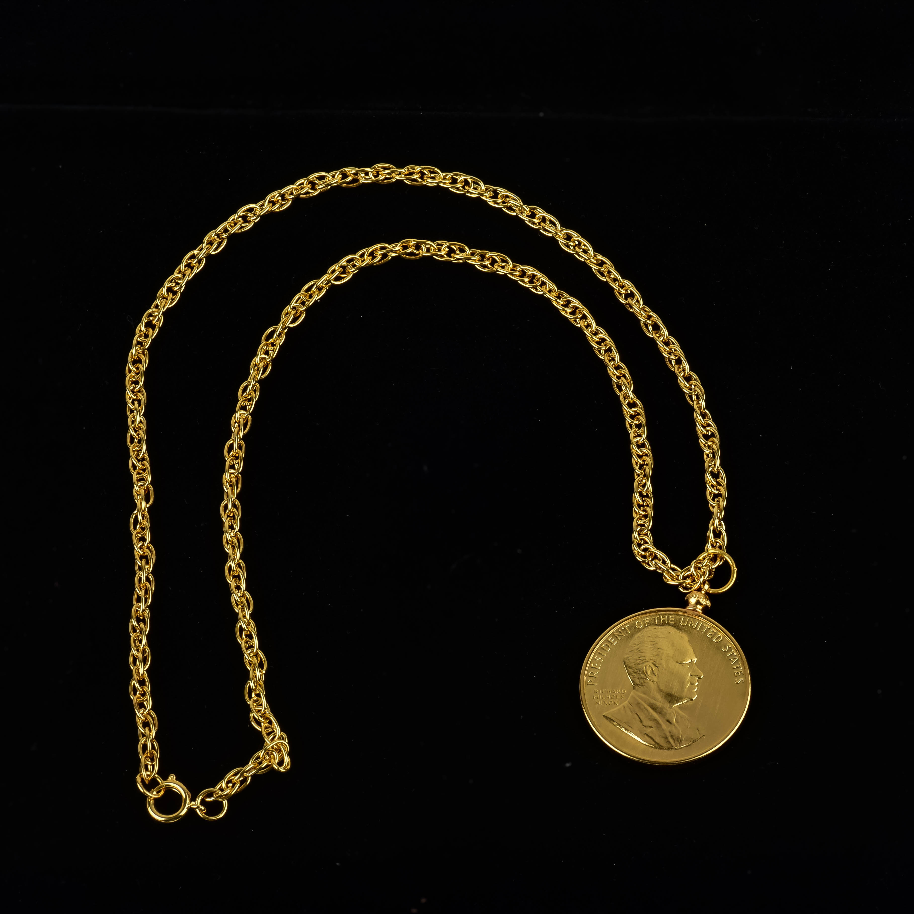 Gold-Tone Nixon Medallion